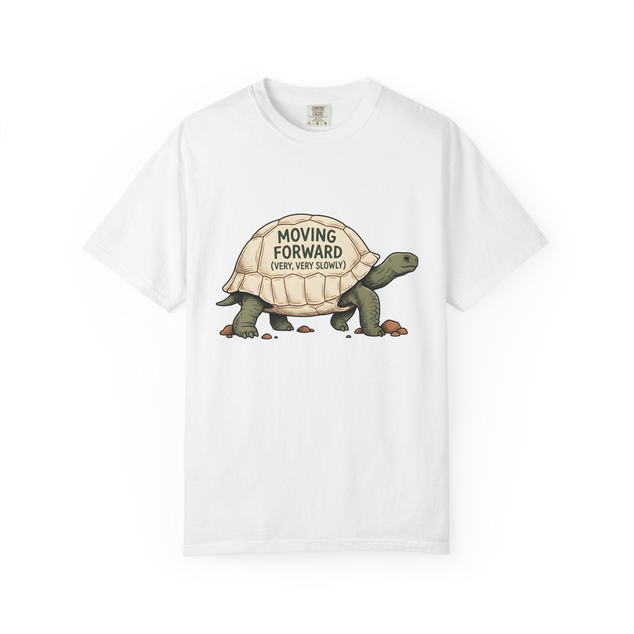 Tortoise Graphic Shirt Funny Animal Gift Women Cartoon Tee Turtle T-Shirt Humor Fan Comic Tshirt Creature Graphic Hand Drawn Rocks Tshirt