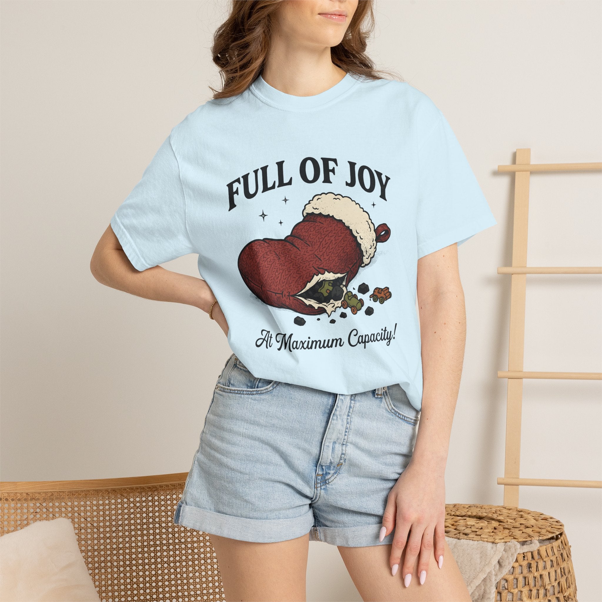 Holiday Stocking Shirt Christmas Jokes Gift Women Retro Tee Stocking T-Shirt Xmas Fan Vintage Tshirt Pun Graphic Sketch Toy Vehicles Tshirt