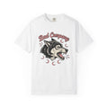 Wolf Portrait Shirt Animals Occult Gift Women Linework Tee Canine T-Shirt Wildlife Fan Illustration Graphic Tshirt Hand Drawn Crescent