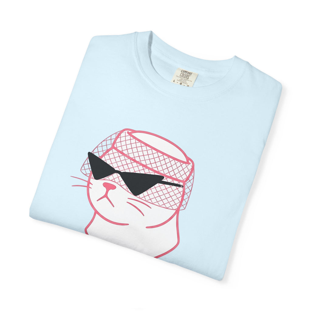 Cat Shades Shirt Cat Funny Gift Women Simple Tee Sunglasses T-Shirt Feline Fan Cool Tshirt Humor Graphic Vintage Scarf Tshirt