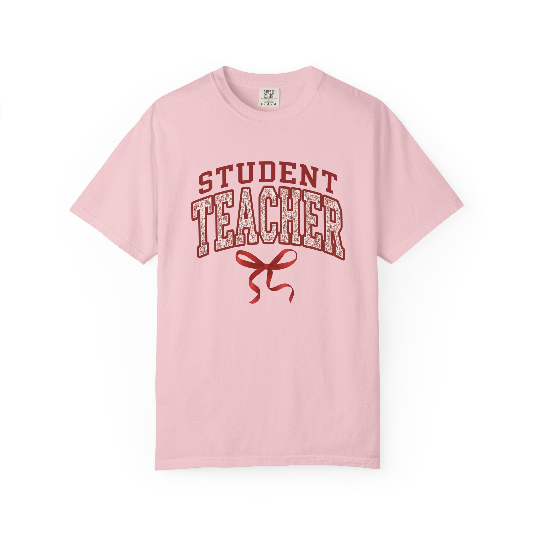 Bold Varsity Text Shirt Teacher School Gift Women Glitter Tee Lettering T-Shirt Educator Enthusiast Sparkle Tshirt Classroom Graphic Retro
