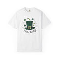 Leprechaun Hat Shirt St Patrick's Day Festival Gift Women Hand Drawn Tee Top Hat T-Shirt Saint Patrick Fan Tophat Tshirt Festival Graphic