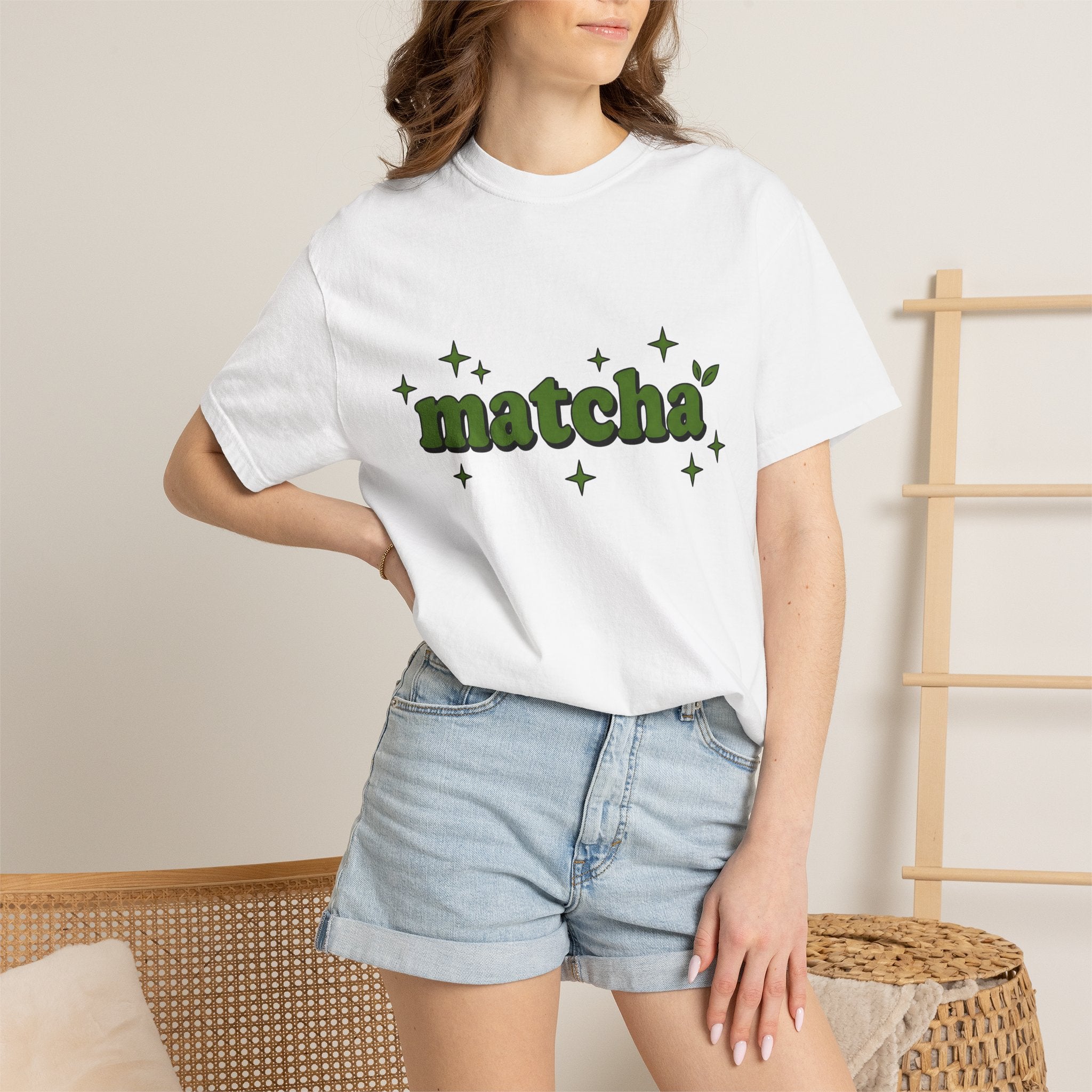 Matcha Quote Shirt Drinks Cooking Gift Women Doodle Tee Green Tea T-Shirt Beverage Fan Hand Drawn Tshirt Culinary Graphic Old School Shines