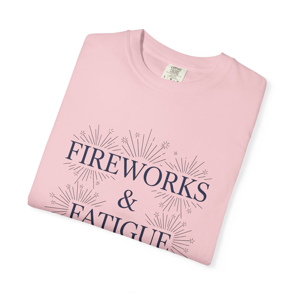 Firework Blast Shirt Holiday Festival Gift Women Basic Tee Pyrotechnic T-Shirt Celebration Fan Simple Tshirt Fair Graphic Old School