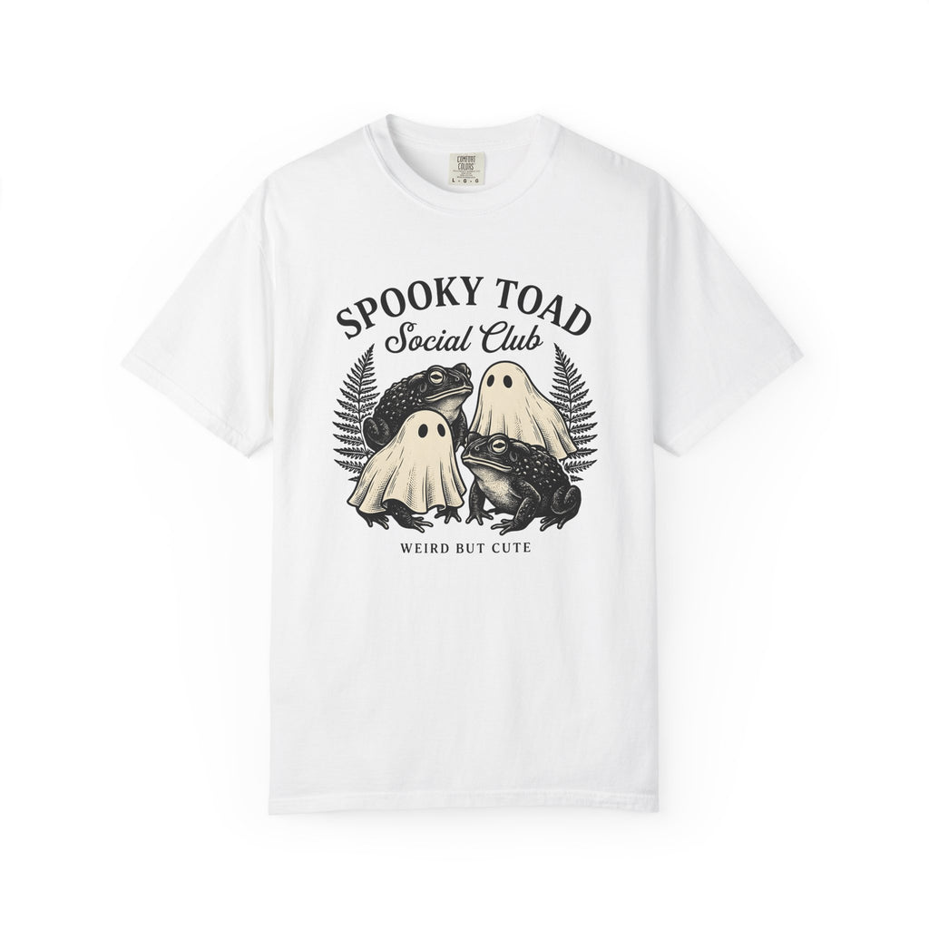 Ghost Toads Shirt Halloween Animals Gift Women Vintage Tee Toad T-Shirt Horror Fan Retro Tshirt Wildlife Graphic Hand Drawn Fern Tshirt