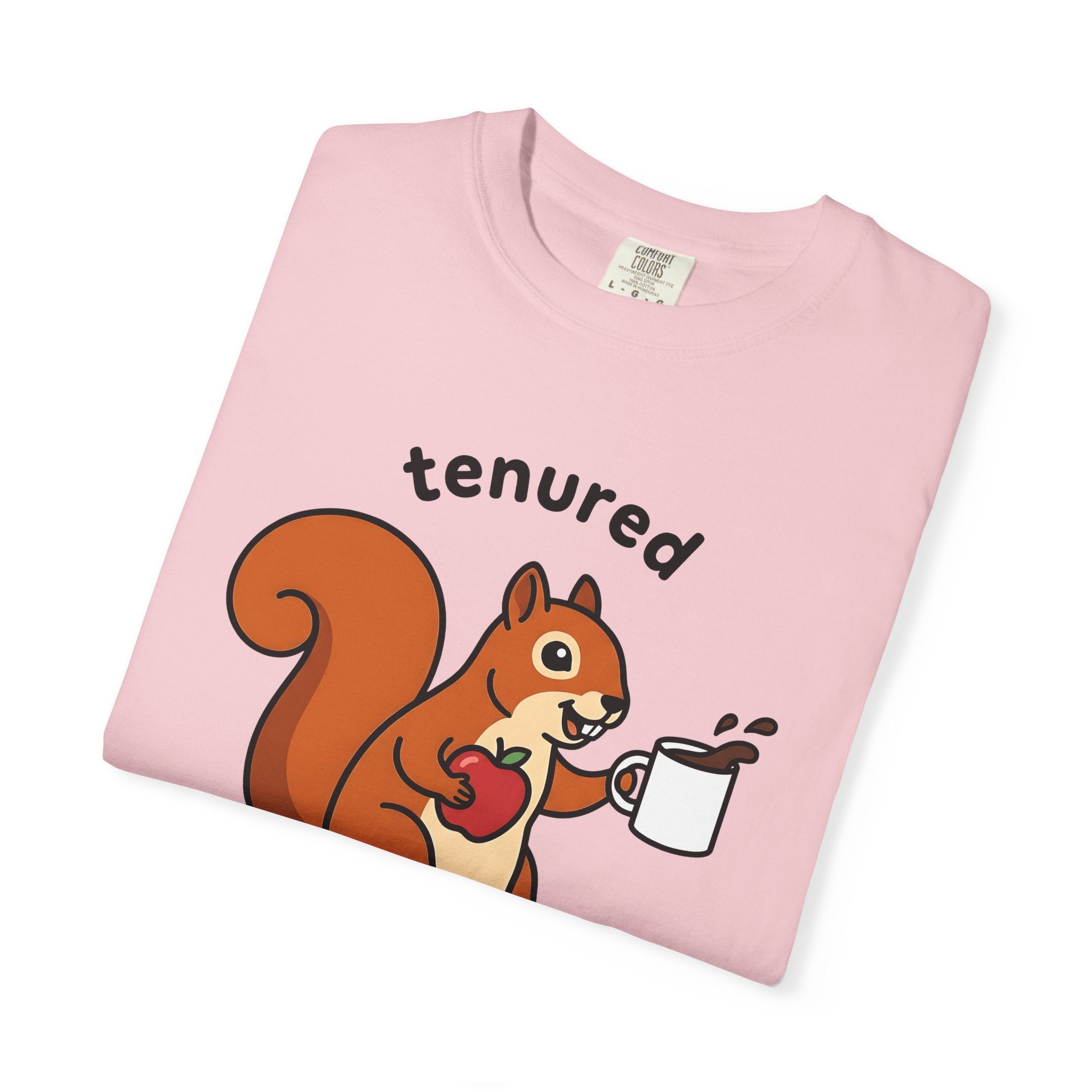 Squirrel Mocha Shirt Teachers Satire Gift Women Cartoonish Tee Coffee T-Shirt Educator Enthusiast Funny Tshirt Parody Graphic Vibrant Crisp