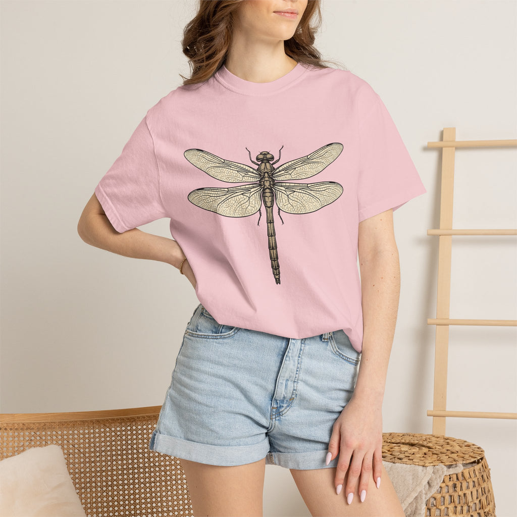 Dragonfly Shirt Insect Wildlife Gift Women Watercolor Tee Damselfly T-Shirt Bug Enthusiast Watercolour Tshirt Nature Graphic Hand Drawn