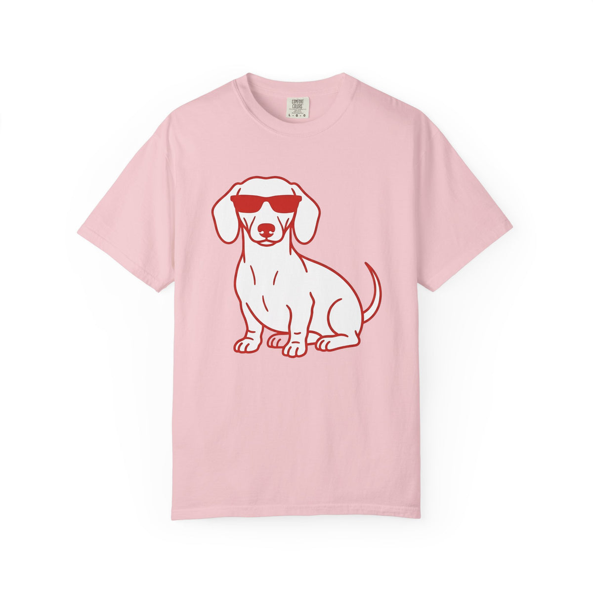 Dachshund Dog Shirt St Valentines Day Pet Gift Women Minimalist Tee Wiener Dog T-Shirt Valentine Fan Simple Tshirt Animal Graphic Retro
