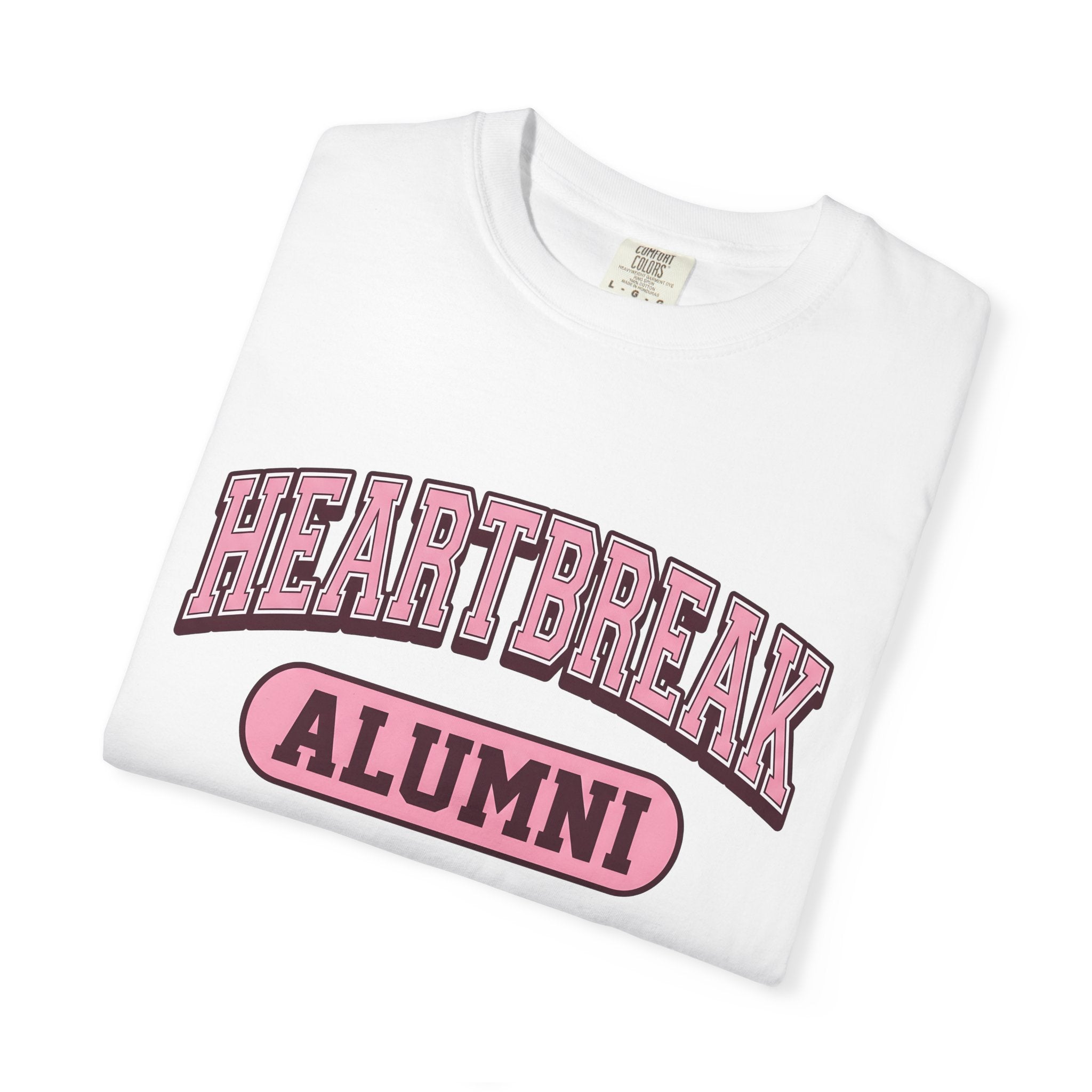Varsity Text Design Shirt St. Valentine's Day Divorce Gift Women Thick Tee Typography T-Shirt Valentine Fan Bold Tshirt Separation Graphic