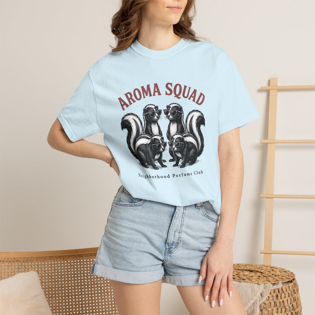 Skunk Squad Shirt Animals Satire Gift Women Antique Tee Skunk T-Shirt Creature Fan Vintage Tshirt Parody Graphic Line Art Glasses Tshirt