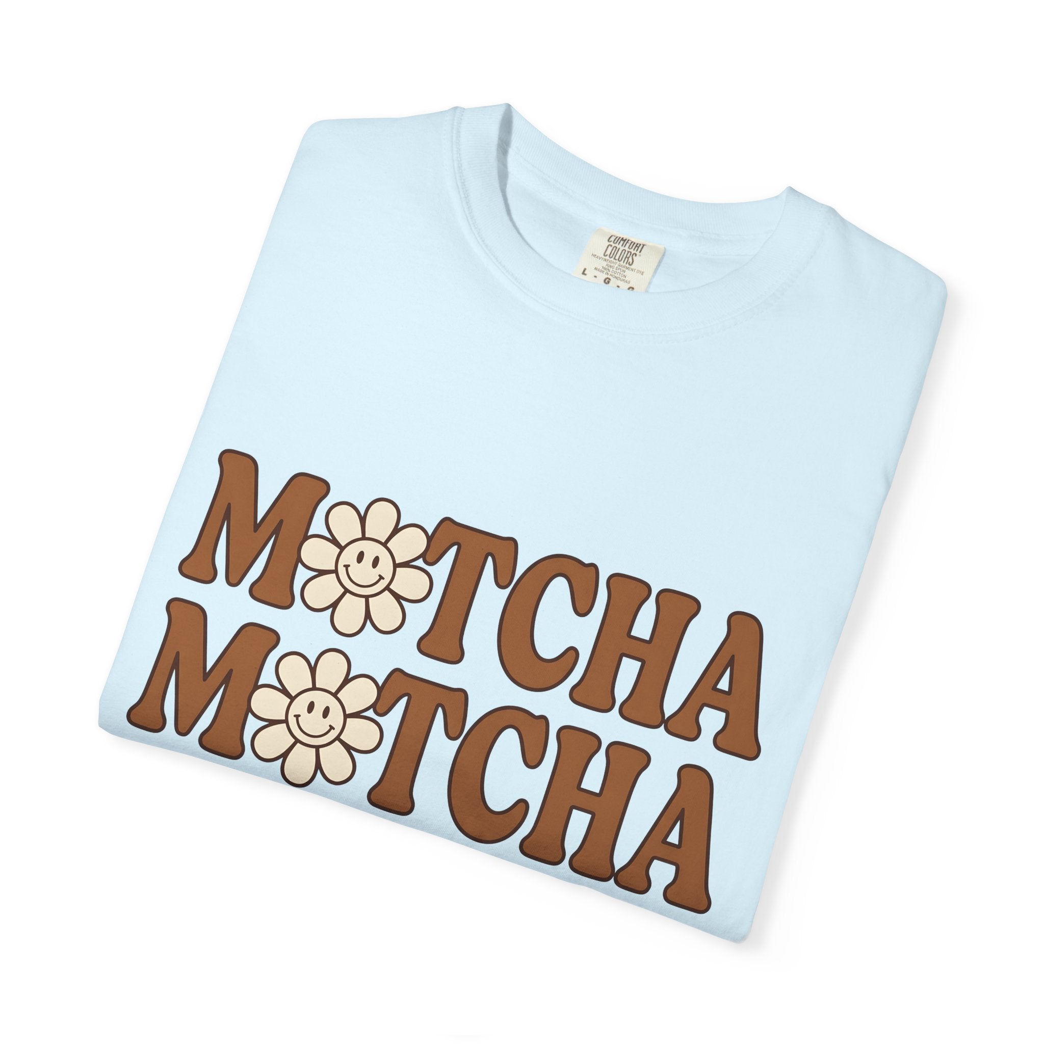 Cheerful Blossom Shirt Coffee Chibi Gift Women Hand Drawn Tee Blossom T-Shirt Coffee Fan Doodle Tshirt Kawaii Graphic Line Art Flower Daisy