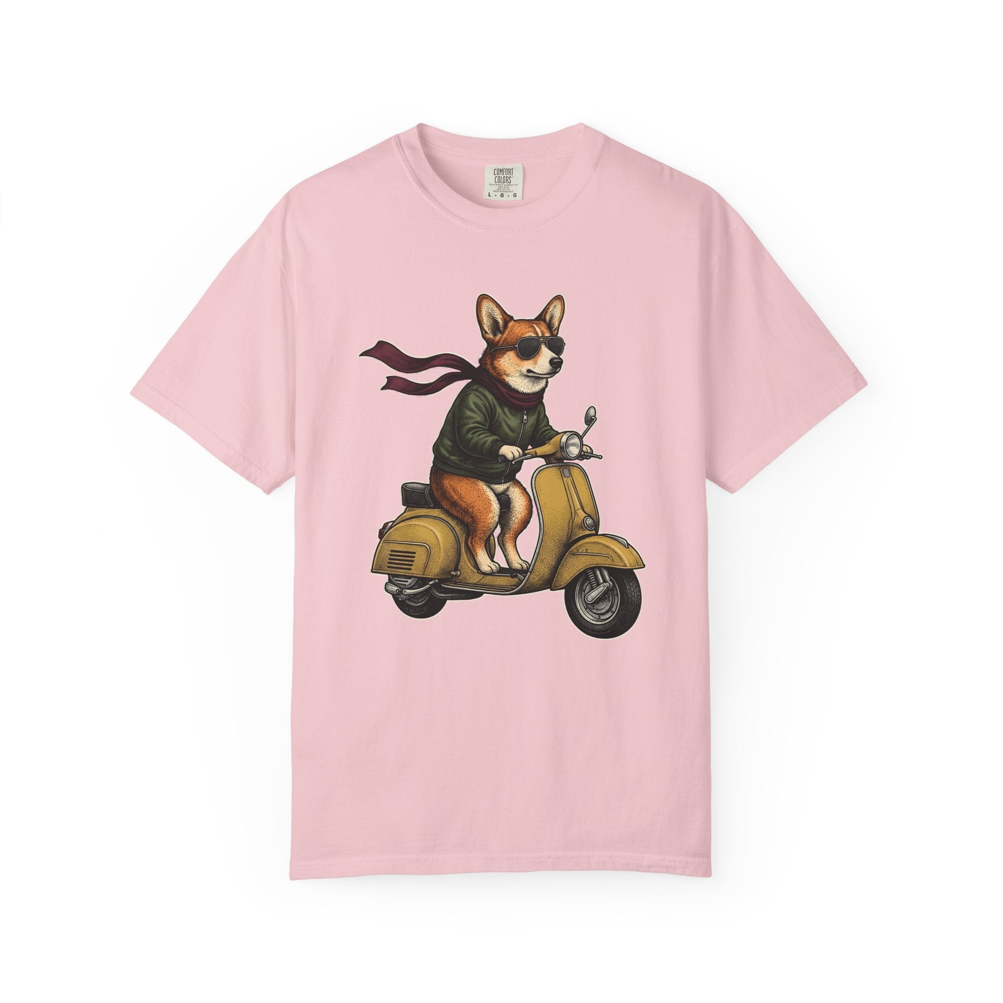Corgi Roller Shirt Dog Critter Gift Women Rustic Tee Corgi T-Shirt Dog Fan Puppy Tshirt Creature Graphic Outline Specs Tshirt