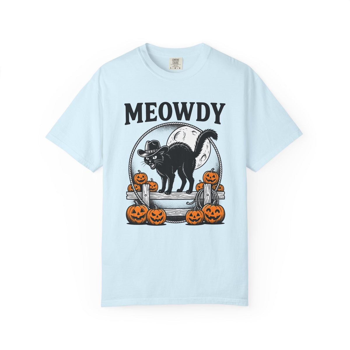 Western Cat Shirt Cowgirl Spooky Gift for Women Rustic Tee Cat T-Shirt Rodeo Fan