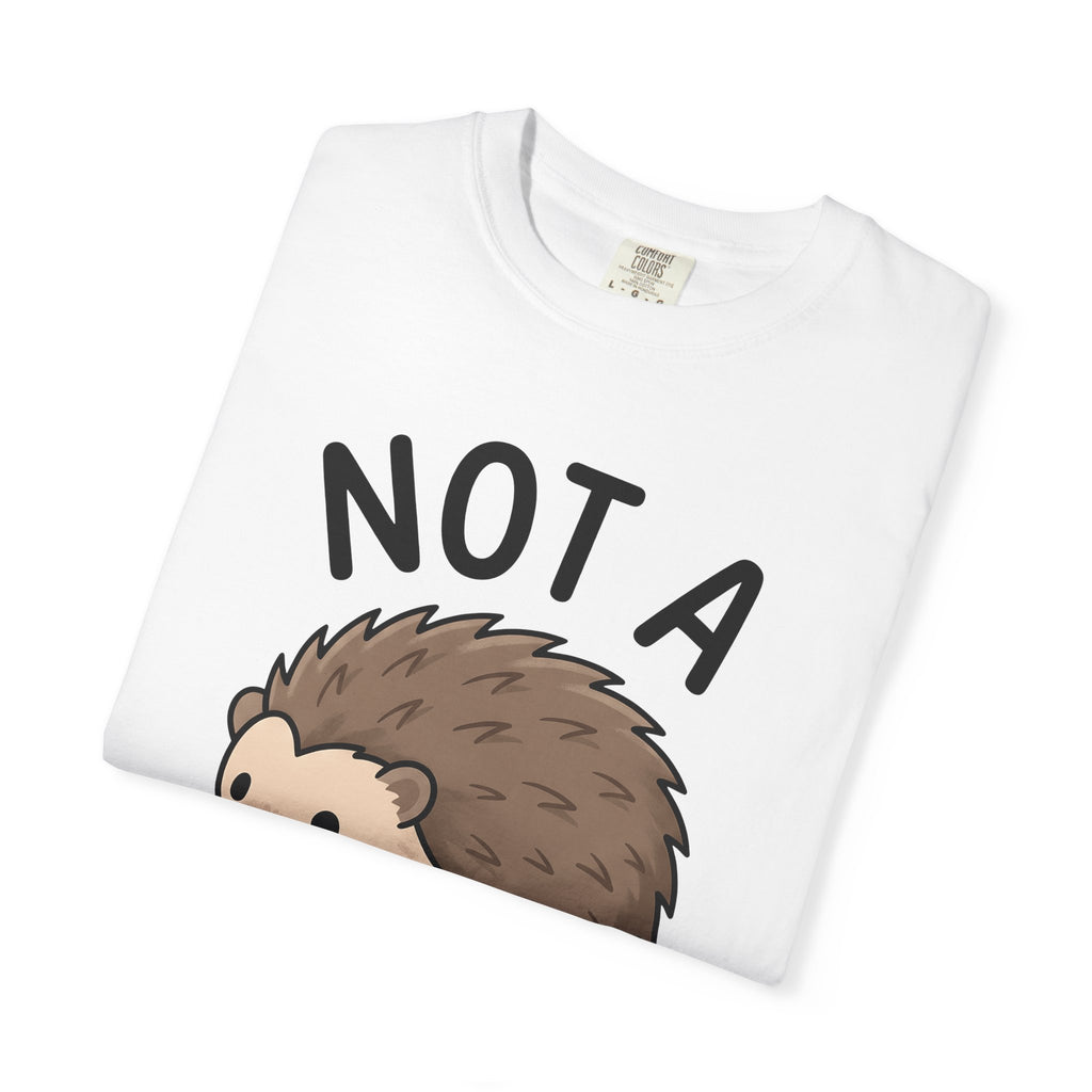 Hedgehog Drawing Shirt Cute Pets Gift Women Anime Tee Porcupine T-Shirt Adorable Fan Cartoon Tshirt Pet Graphic Caricature Animal Joke