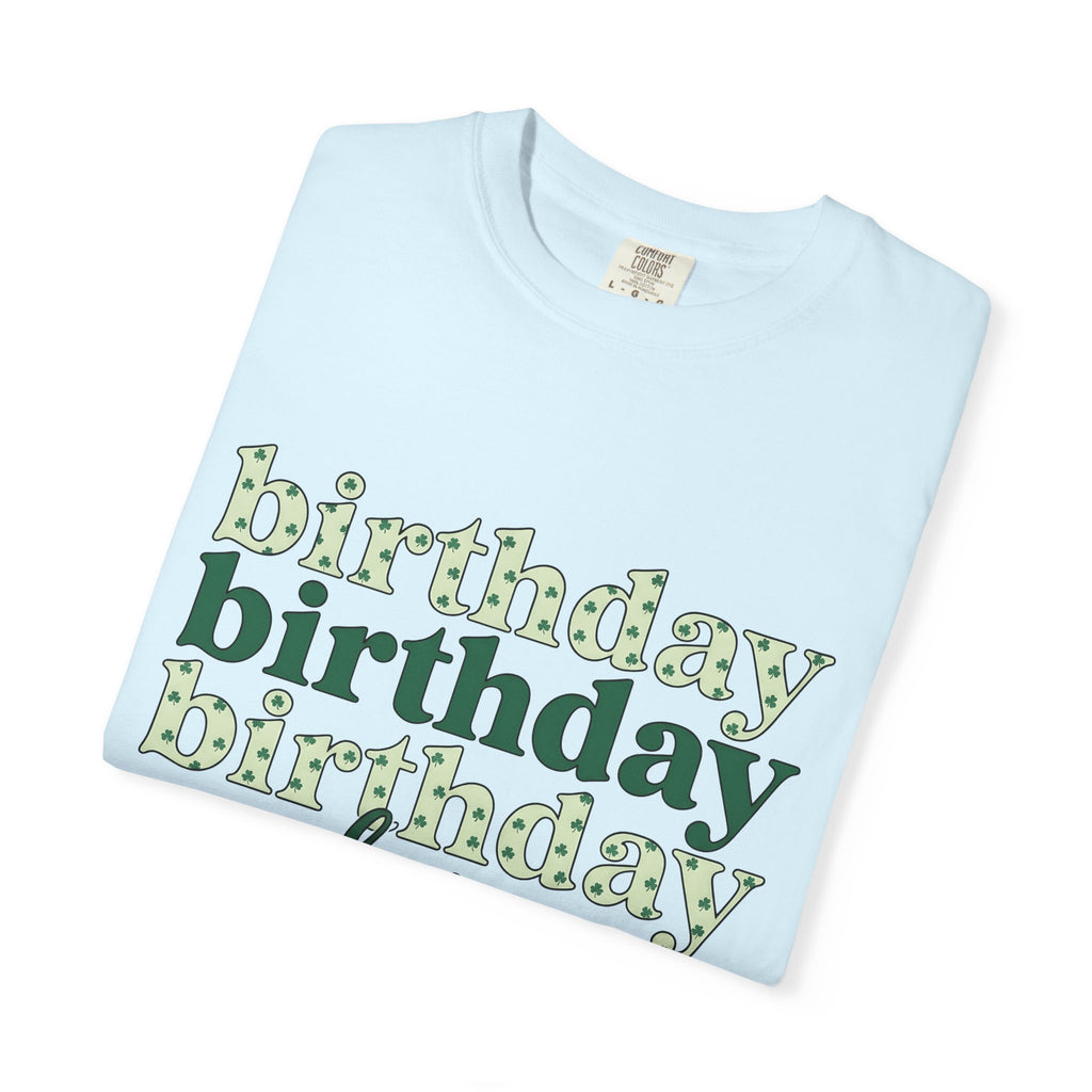 Shamrock Design Words Shirt Birthday Chance Gift Women Whimsical Tee Clover T-Shirt Birthday Fan Fantasy Tshirt Fortune Graphic Cartoon