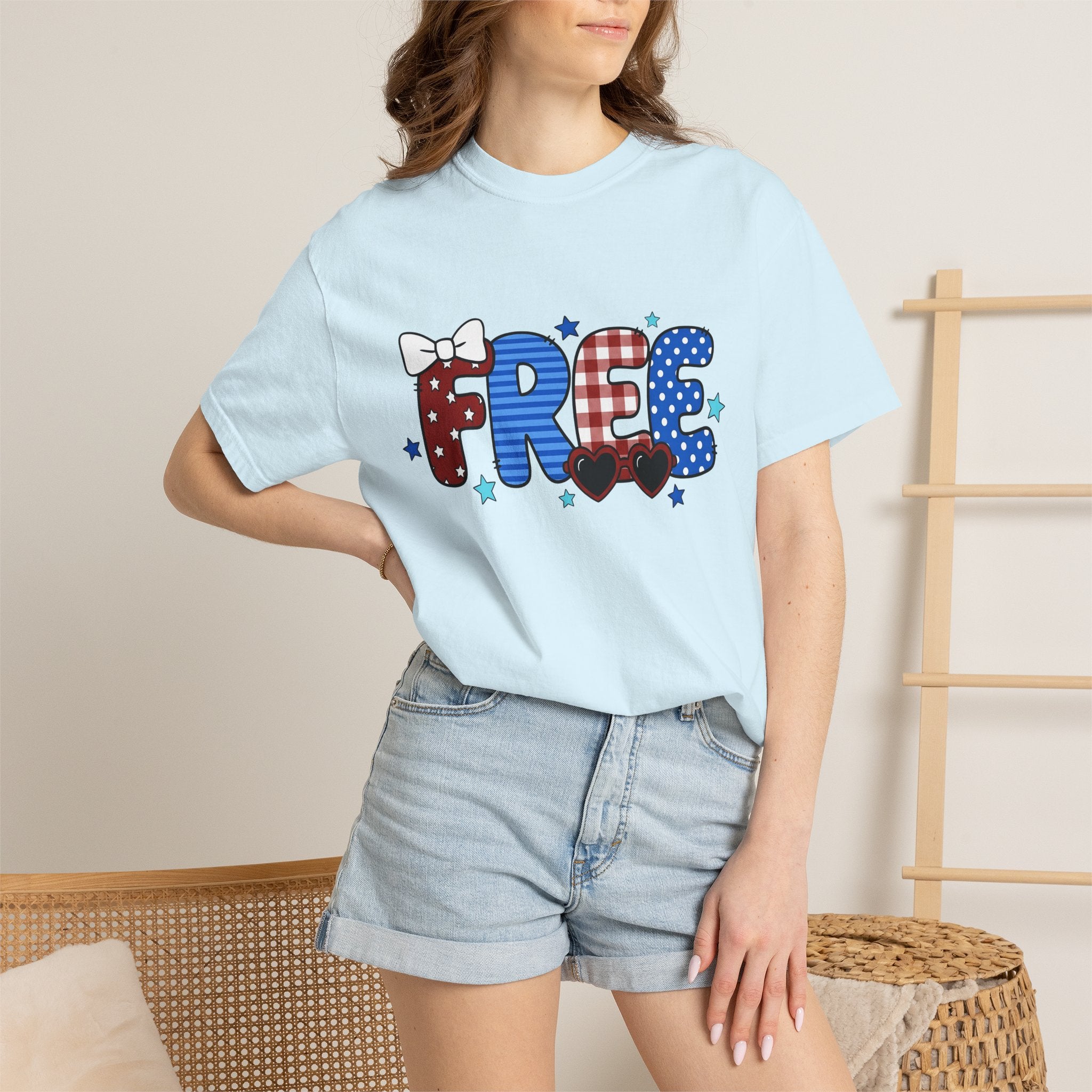 Usa Celebration Text Shirt America/4th Of July Beach Gift Women Cartoon Tee Patriotic T-Shirt Independence Day Fan Comic Tshirt Coastal