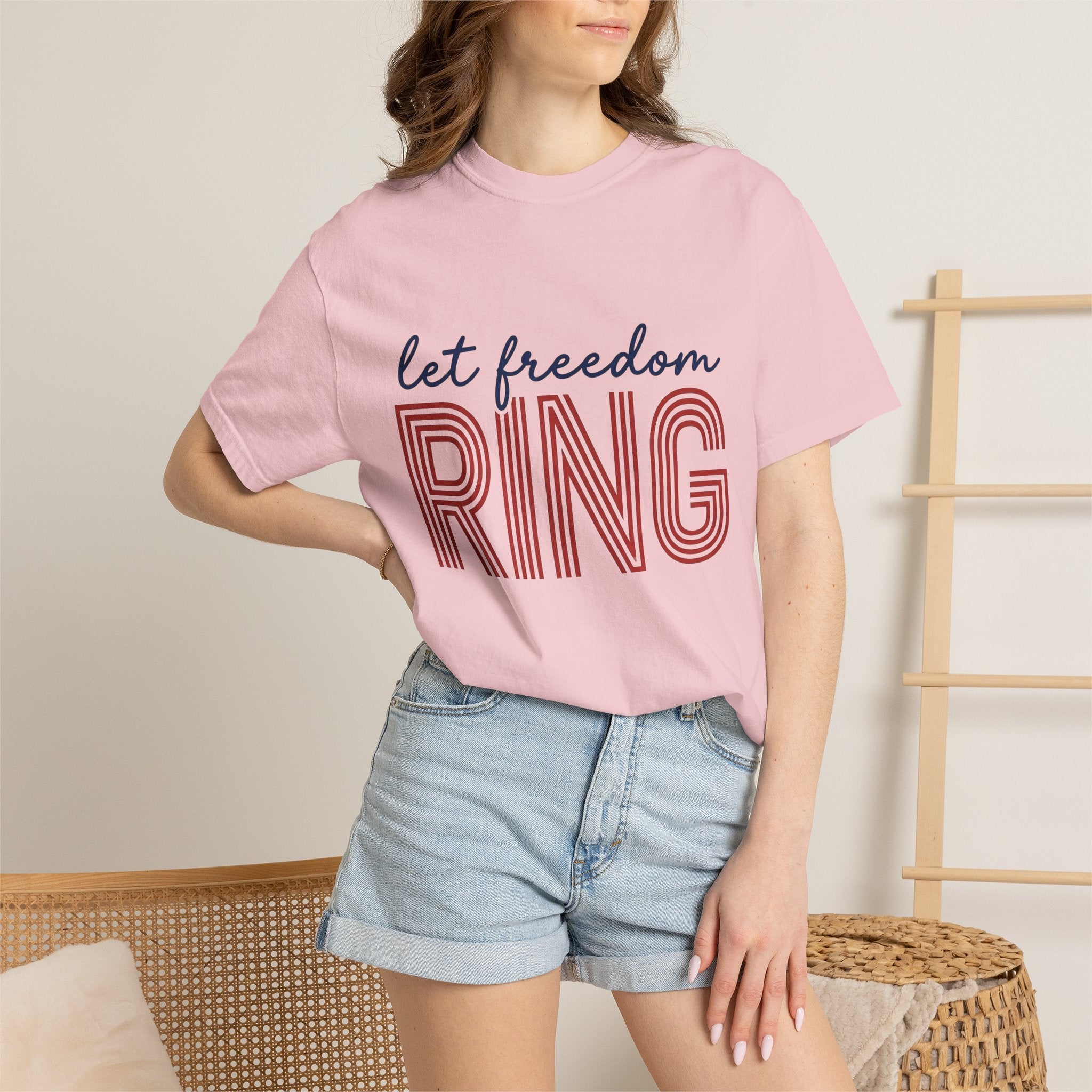 Patriotic Quote Shirt America/4th Of July Rights Gift Women Chunky Tee Saying T-Shirt Independence Fan Inspirational Tshirt Freedom Graphic