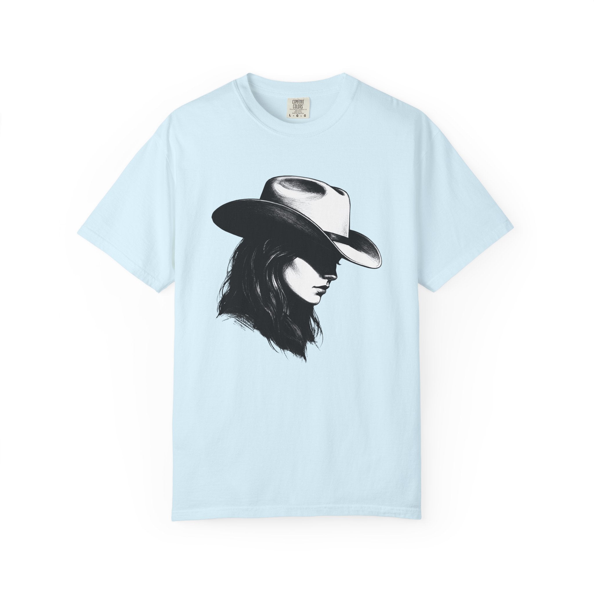 Cowgirl Portrait Shirt Cowgirl Agriculture Gift Women Cartoon Tee Cowgirl T-Shirt Rodeo Fan Western Tshirt Farm Graphic Country Hat Tshirt