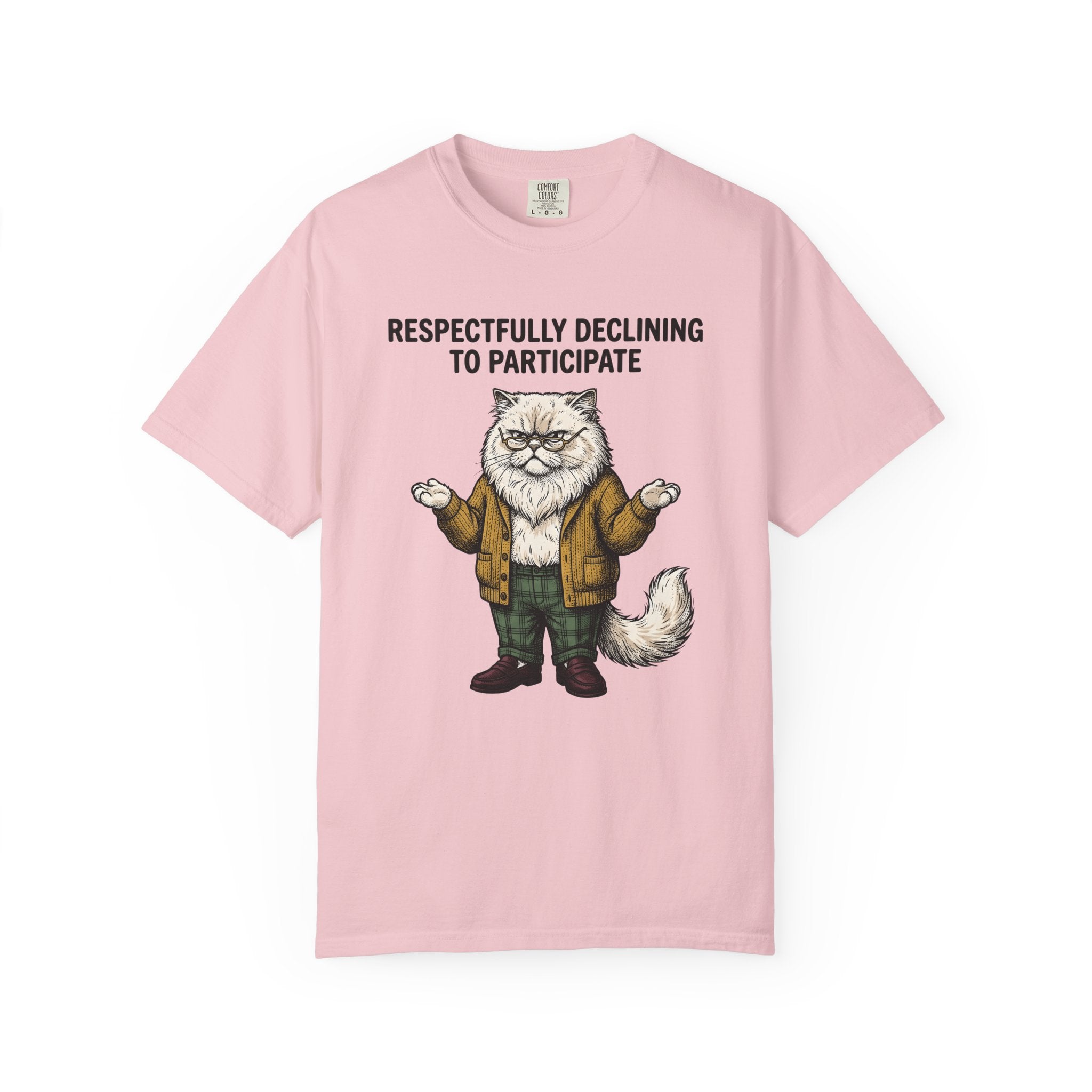 Cranky Cat Shirt Funny Jokes Gift Women Old School Tee Grumpy Cat T-Shirt Humor Fan Retro Tshirt Pun Graphic Doodle Eyeglasses Tshirt
