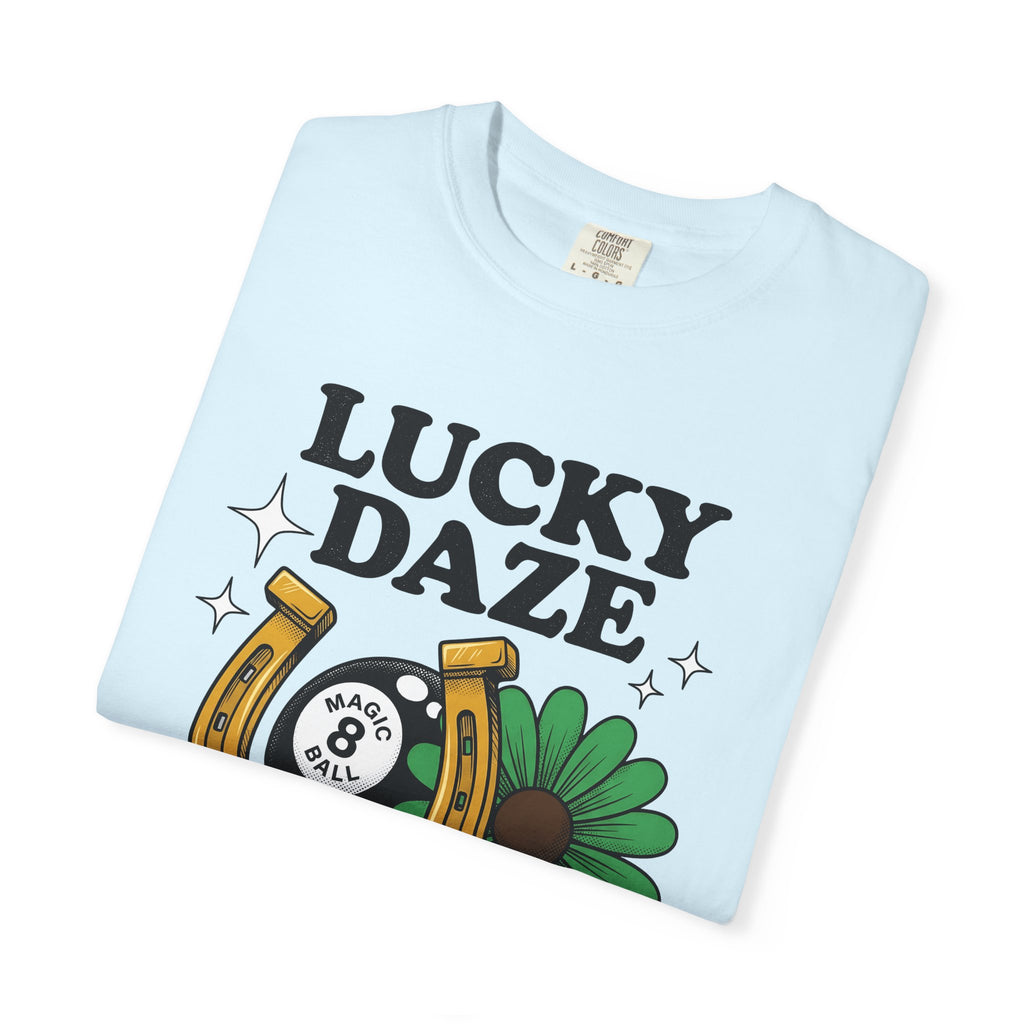 Horseshoe Magic Ball Shirt Holiday Charm Gift Women Retro Tee Lucky Charm T-Shirt Holiday Fan Vintage Tshirt Charm Graphic Classic Shamrock
