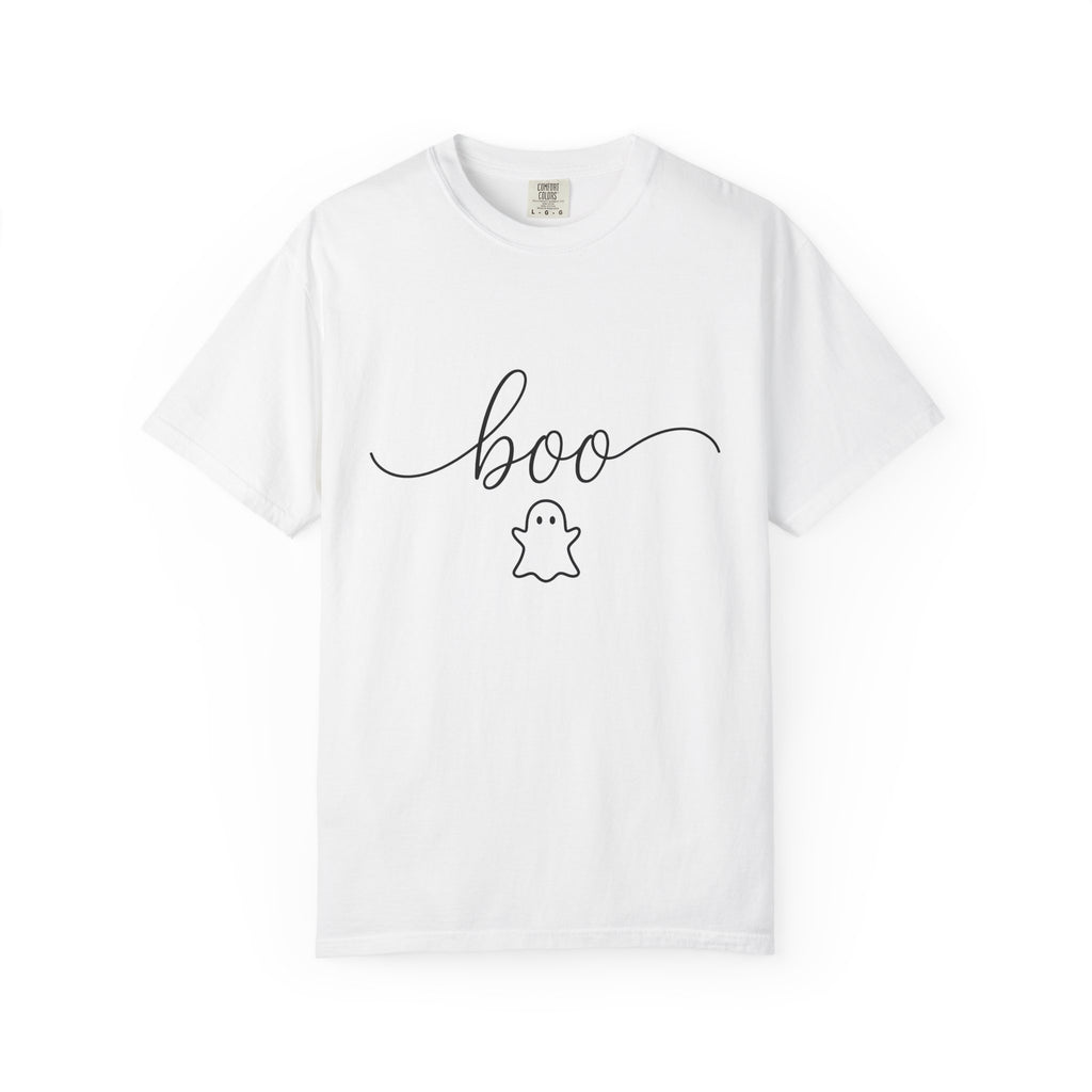 Ghost Illustration Shirt Halloween Ritual Gift Women Simple Tee Specter T-Shirt Horror Fan Spirit Tshirt Occult Graphic Contemporary