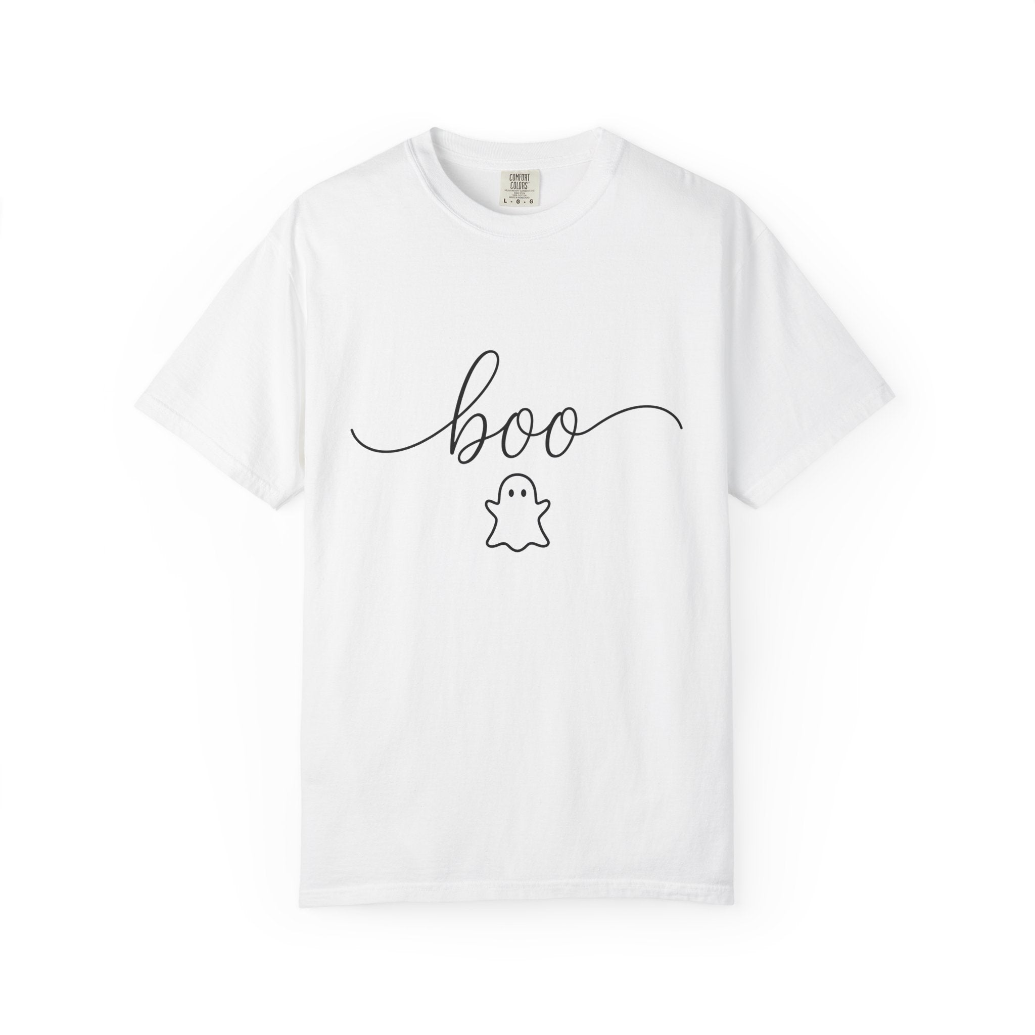 Ghost Illustration Shirt Halloween Ritual Gift Women Simple Tee Specter T-Shirt Horror Fan Spirit Tshirt Occult Graphic Contemporary