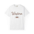 Cowboy Sunrise Shirt Cowgirl Native Gift Women Handmade Tee Western T-Shirt Rodeo Fan Handmade Tshirt Tribal Graphic Old School Sunlight