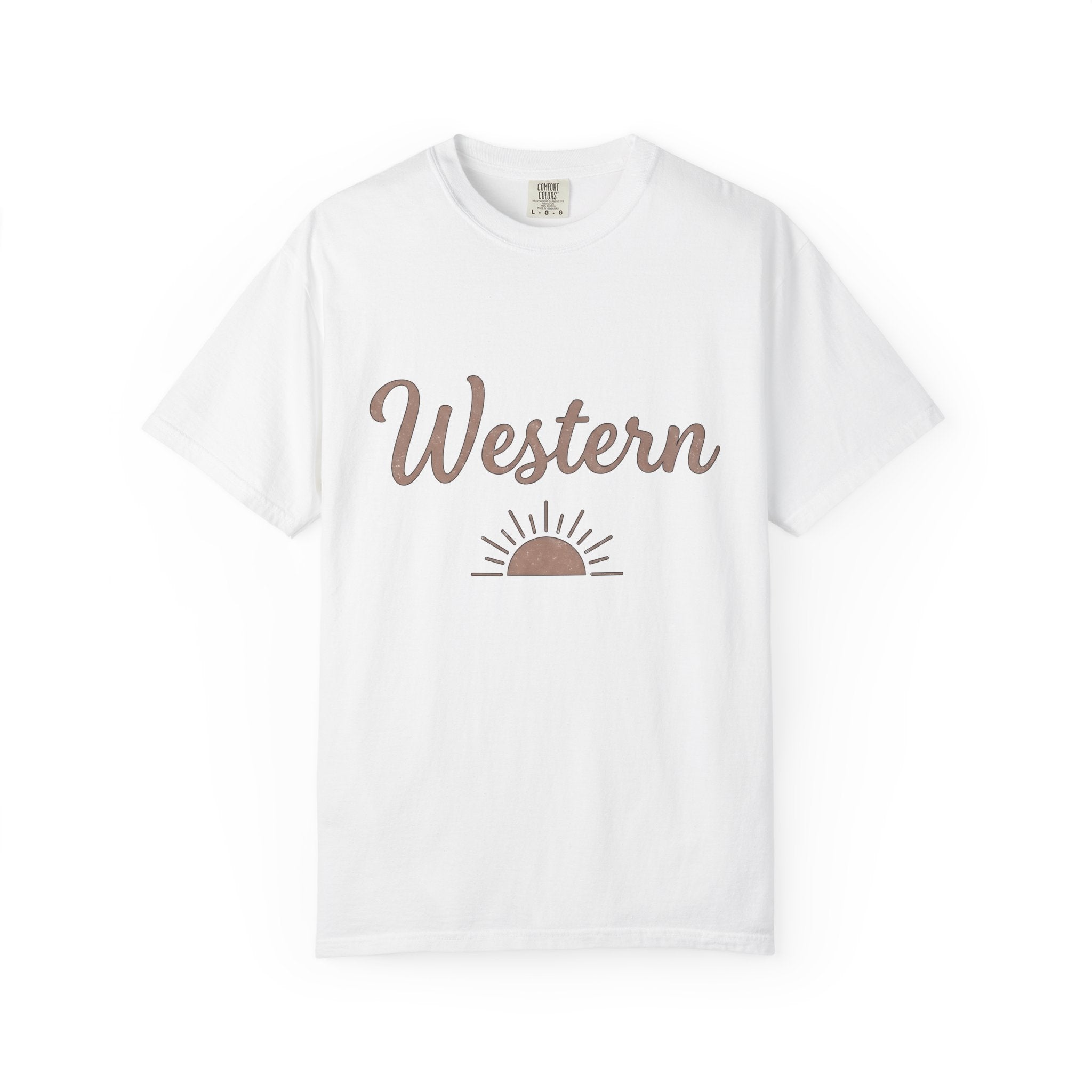 Cowboy Sunrise Shirt Cowgirl Native Gift Women Handmade Tee Western T-Shirt Rodeo Fan Handmade Tshirt Tribal Graphic Old School Sunlight