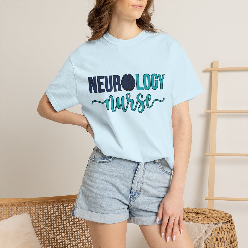 Brain Art Shirt Nurse Hospital Gift Women Heavy Tee Cerebral Art T-Shirt Nursing Enthusiast Graphic Design Medical Graphic Clean Calligraphy