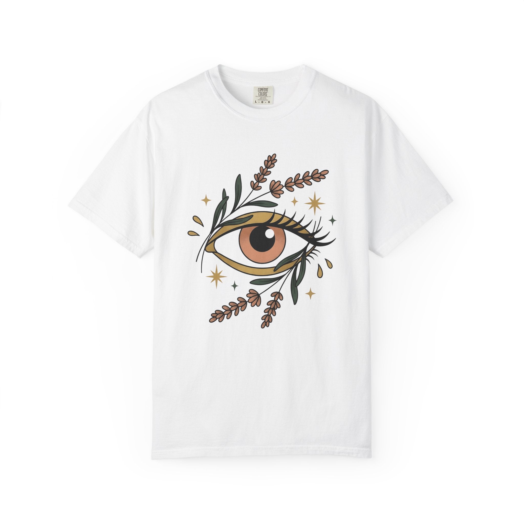 Blossom Eye Shirt Boho Chic Mindfulness Gift Women Gypsy Tee Eye T-Shirt Bohemian Fan Tribal Tshirt Meditation Graphic Sleek Sparkle Tshirt