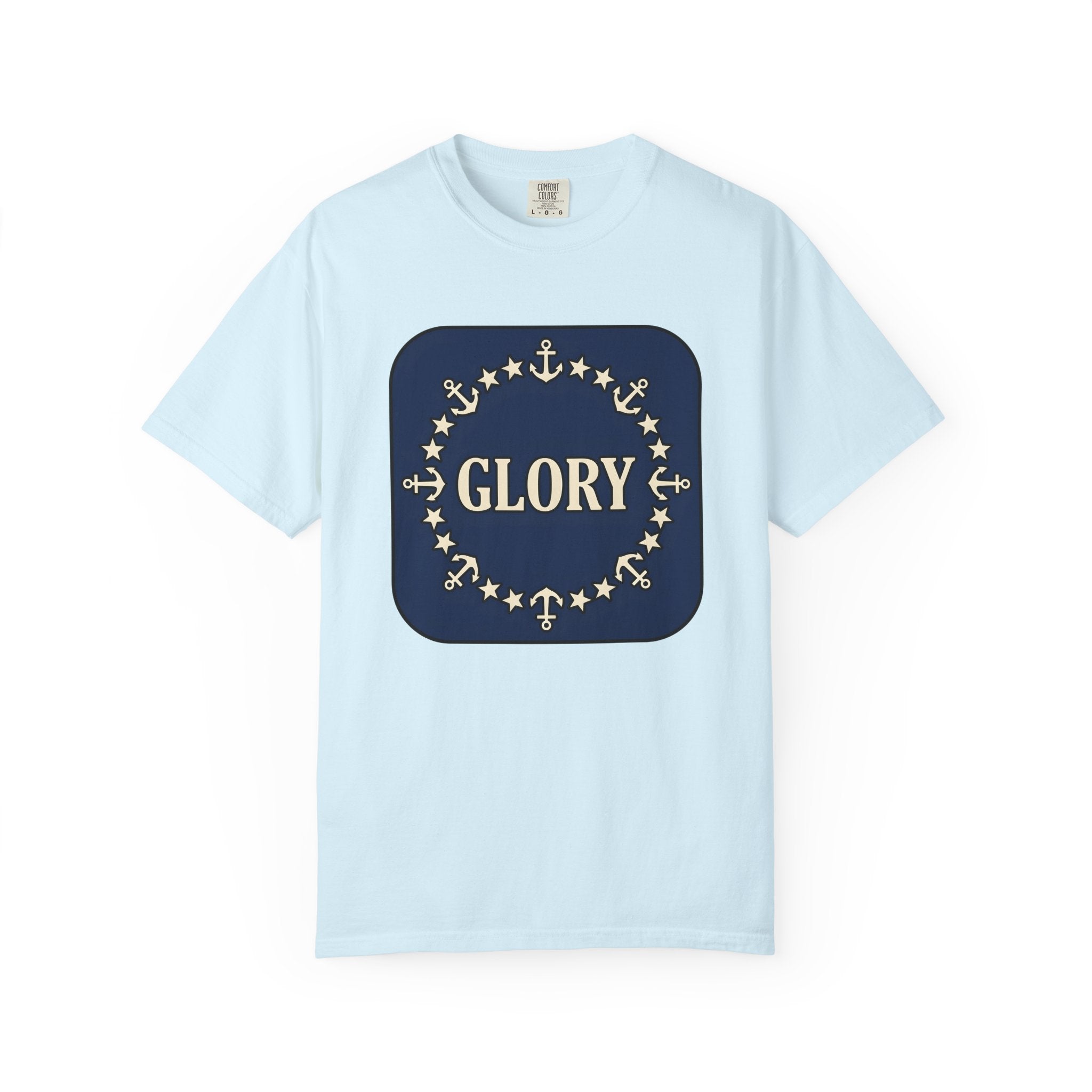Anchor Star Circle Shirt 4th Of July Military Gift Women Patriotic Tee Symbol T-Shirt Independence Fan American Tshirt Soldier Graphic
