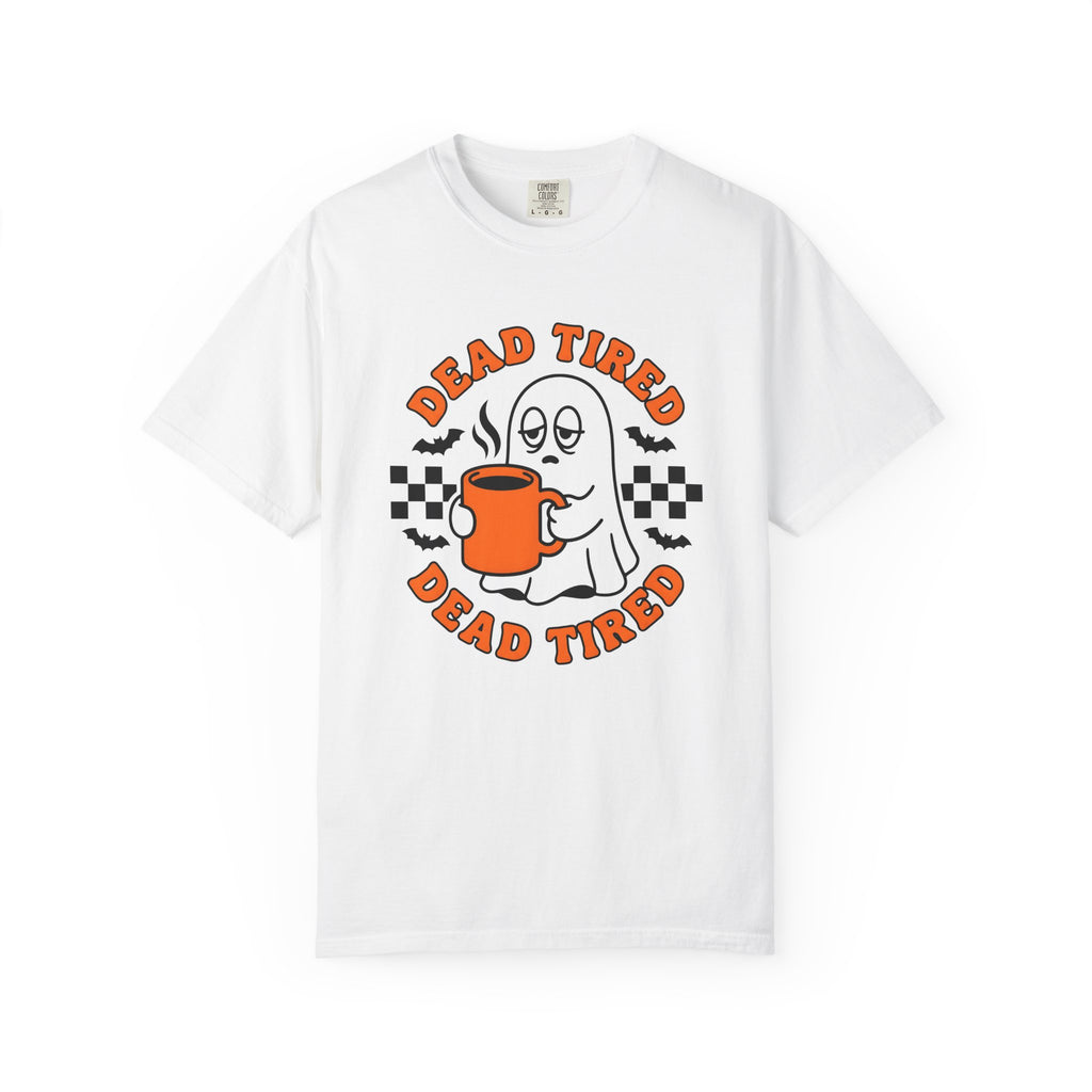 Ghost Coffee Shirt Halloween Coffee Gift Women Cartoon Tee Coffee T-Shirt Horror Fan Cartoony Tshirt Coffee Design Retro Bats Tshirt