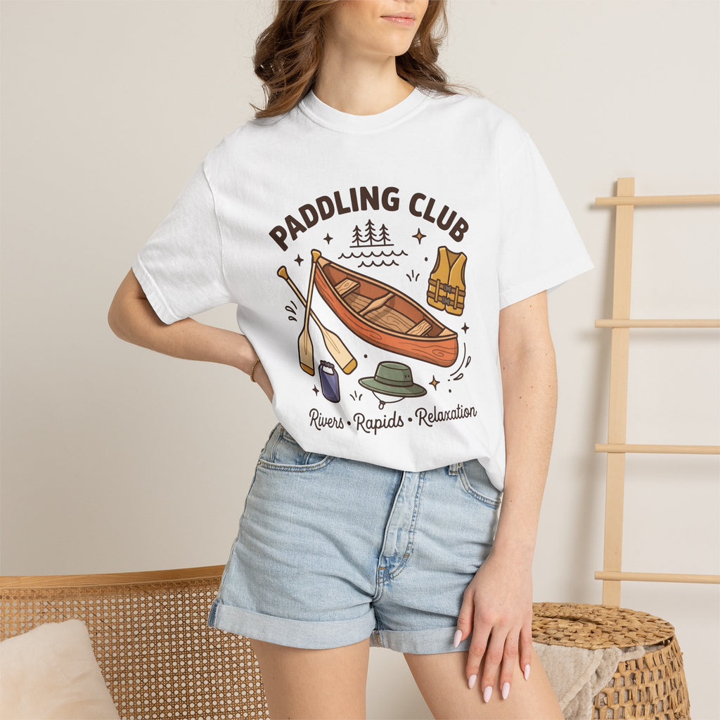 Canoe Oars Shirt Paddling Wilderness Gift Women Anime Tee Paddle T-Shirt Kayaking Enthusiast Manga Tshirt Outdoor Graphic Doodle Flotation