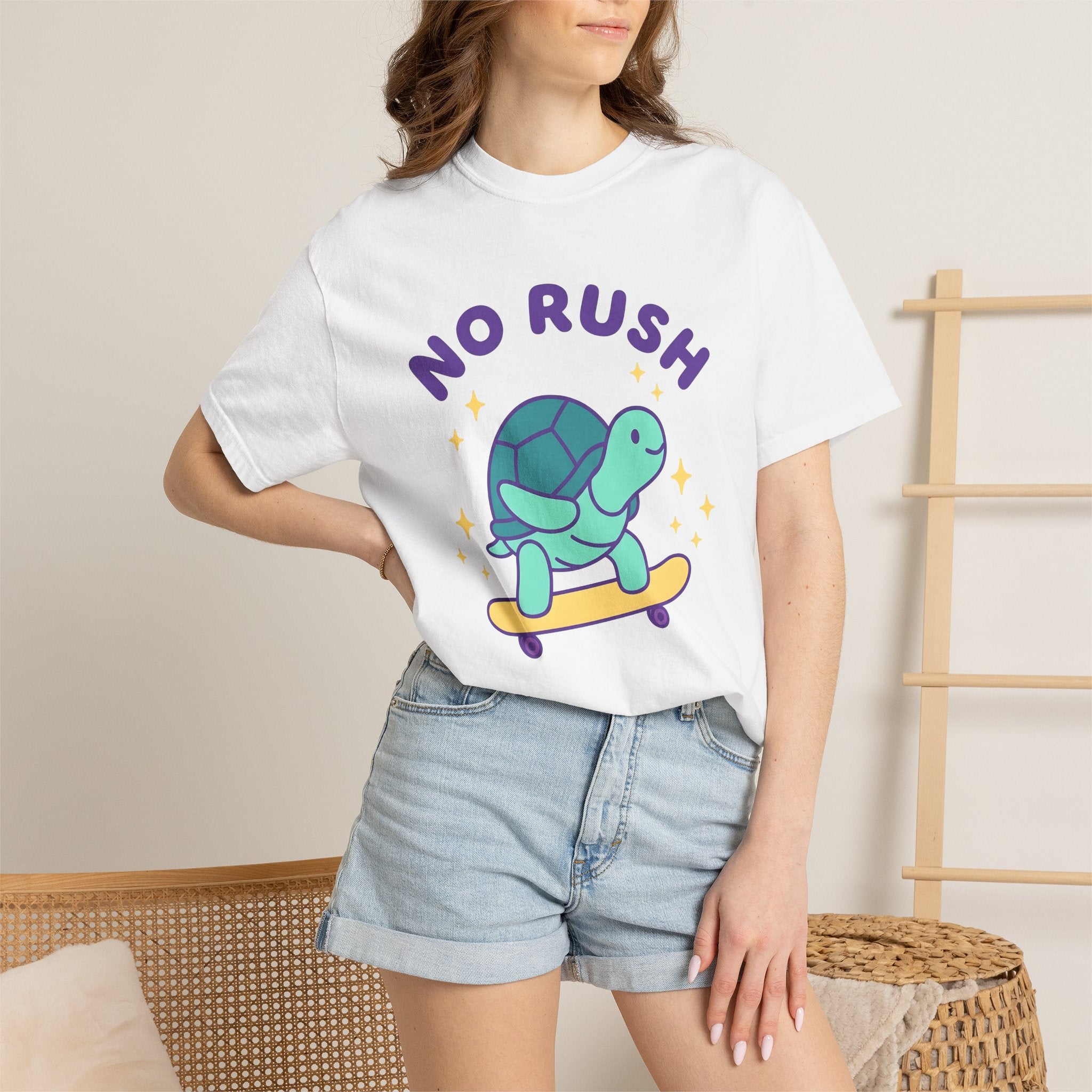Turtle Skateboard Shirt Funny Animal Gift Women Cartoon Tee Skateboarding T-Shirt Humor Fan Comic Tshirt Wildlife Graphic Retro Stars Tshirt