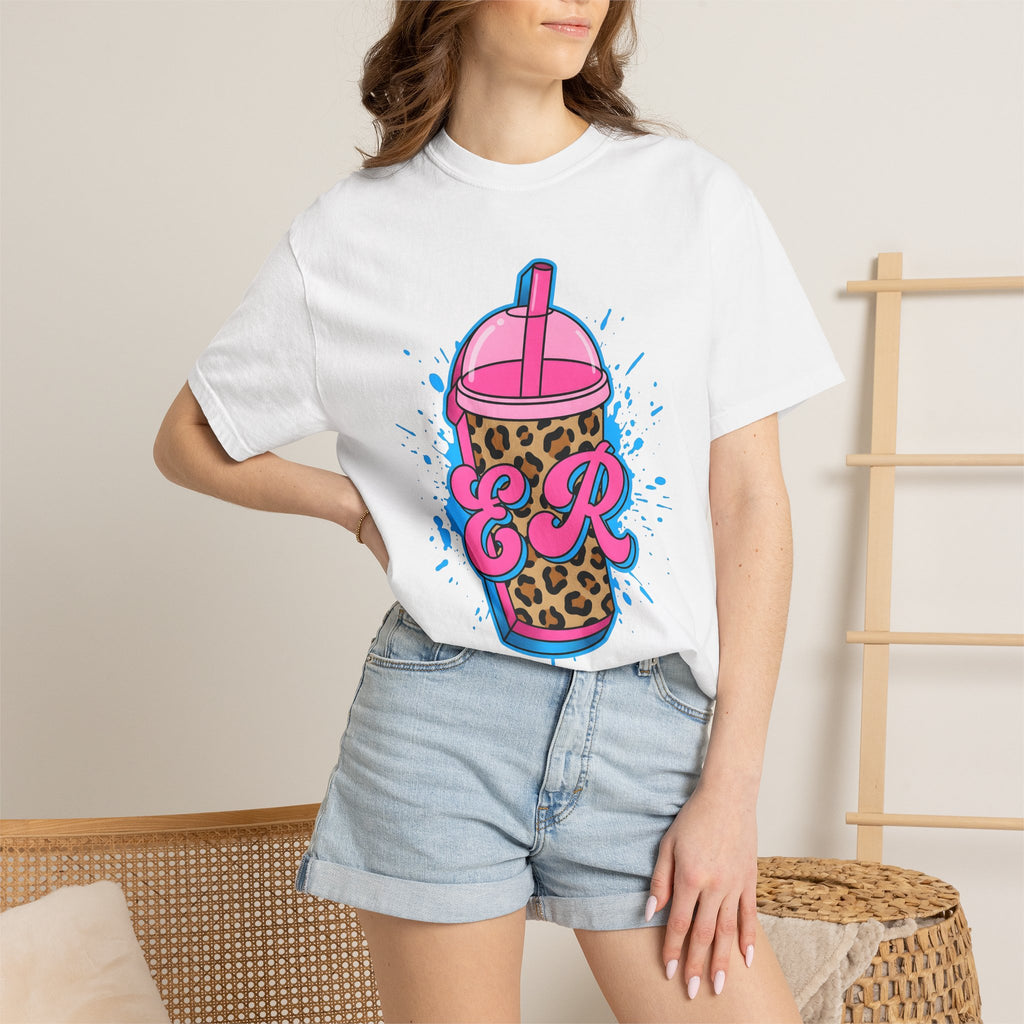 Leopard Print Tumbler Shirt Nurses Animal Print Gift Women Bold Pop Art Tee Tumbler T-Shirt Nurse Enthusiast Pop Art Tshirt Wild Graphic