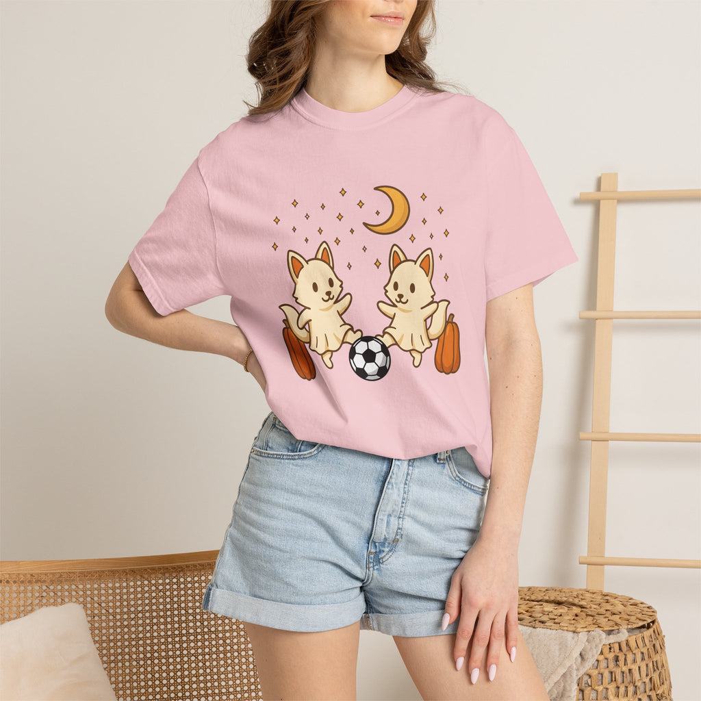 Fox Football Shirt Sports Holiday Gift Women Cute Tee Foxball T-Shirt Athlete Fan Footballer Tshirt Celebration Graphic Comic Gourd Tshirt