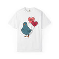 Dove Design Shirt Valentine's Day Wildlife Gift Women Adorable Tee Pigeon T-Shirt Valentine Fan Cute Tshirt Animal Graphic Sketch Love