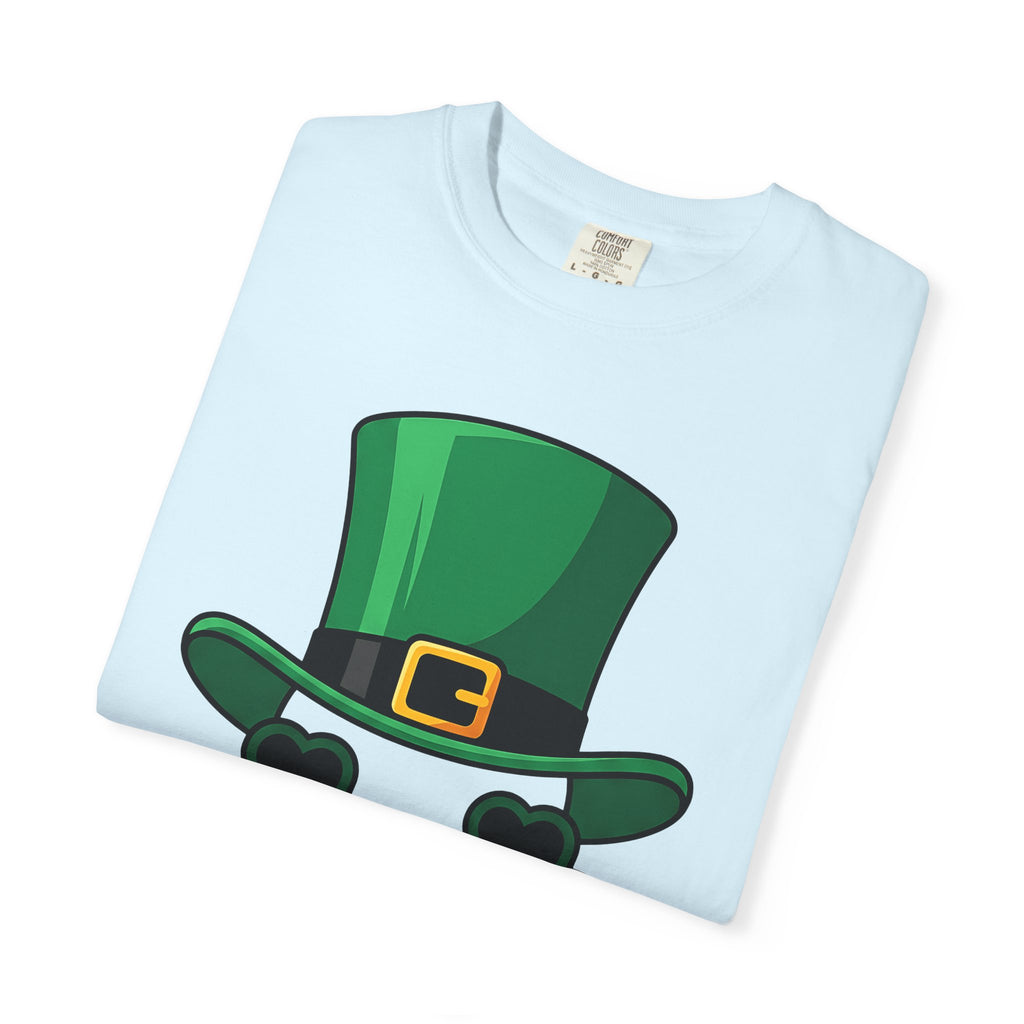 Leprechaun Hat Shirt St Patrick's Day Gag Gift Women Illustration Tee Top Hat T-Shirt St Patricks Fan Illustrated Tshirt Prank Graphic