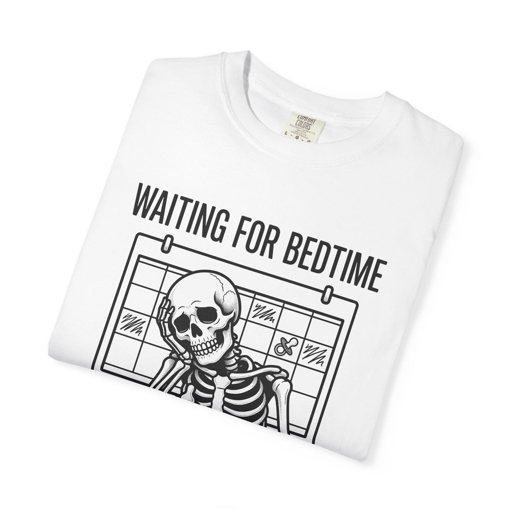 Skeleton Waiting Shirt Halloween Parenting Gift Women Cartoon Tee Bones T-Shirt Spooky Fan Kawaii Tshirt Mom Graphic Retro Baby Bottle