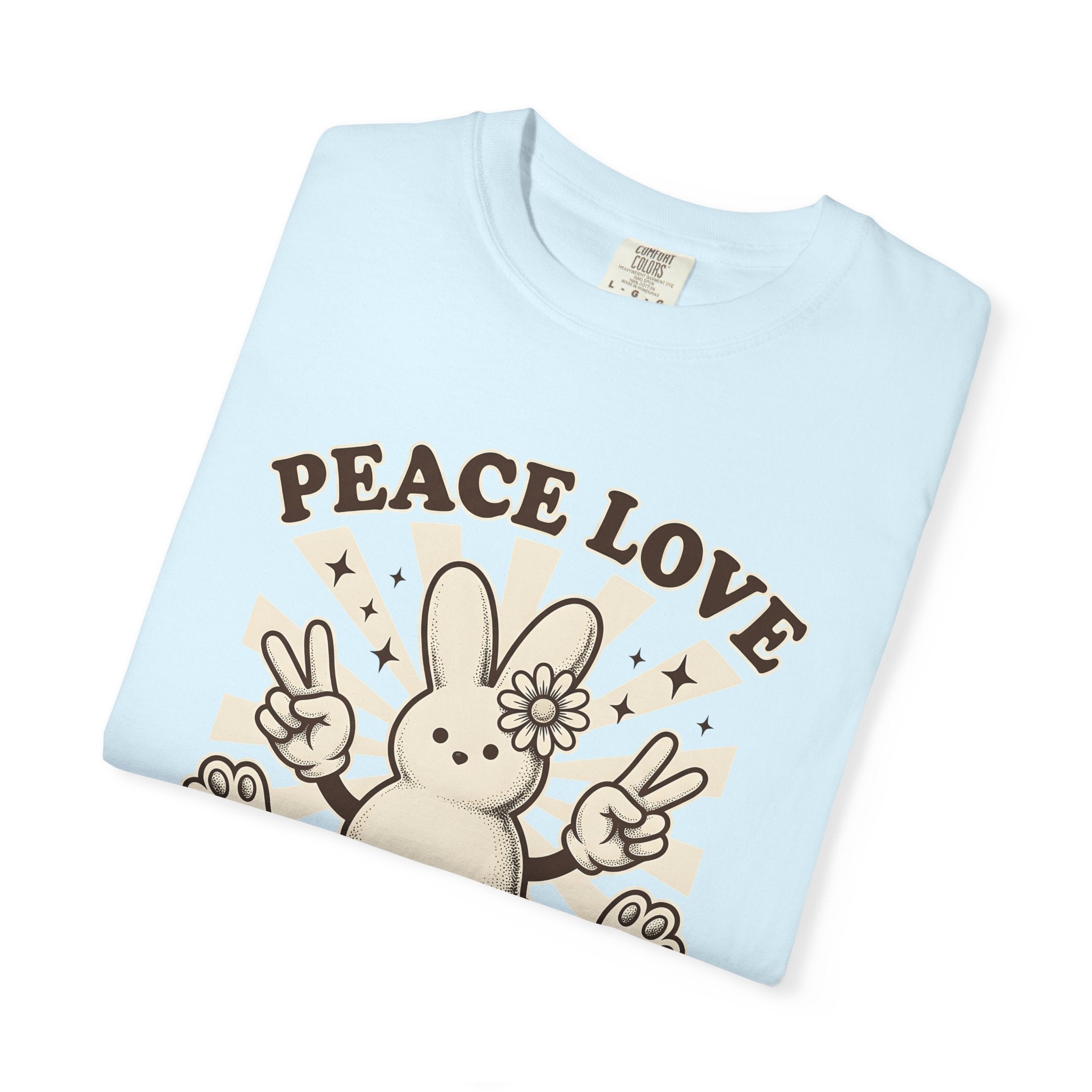 Rabbit Candy Shirt Easter Rabbit Gift Women Vintage Tee Candy T-Shirt Easter Fan Sweets Tshirt Bunny Graphic Retro Hand Gesture Tshirt