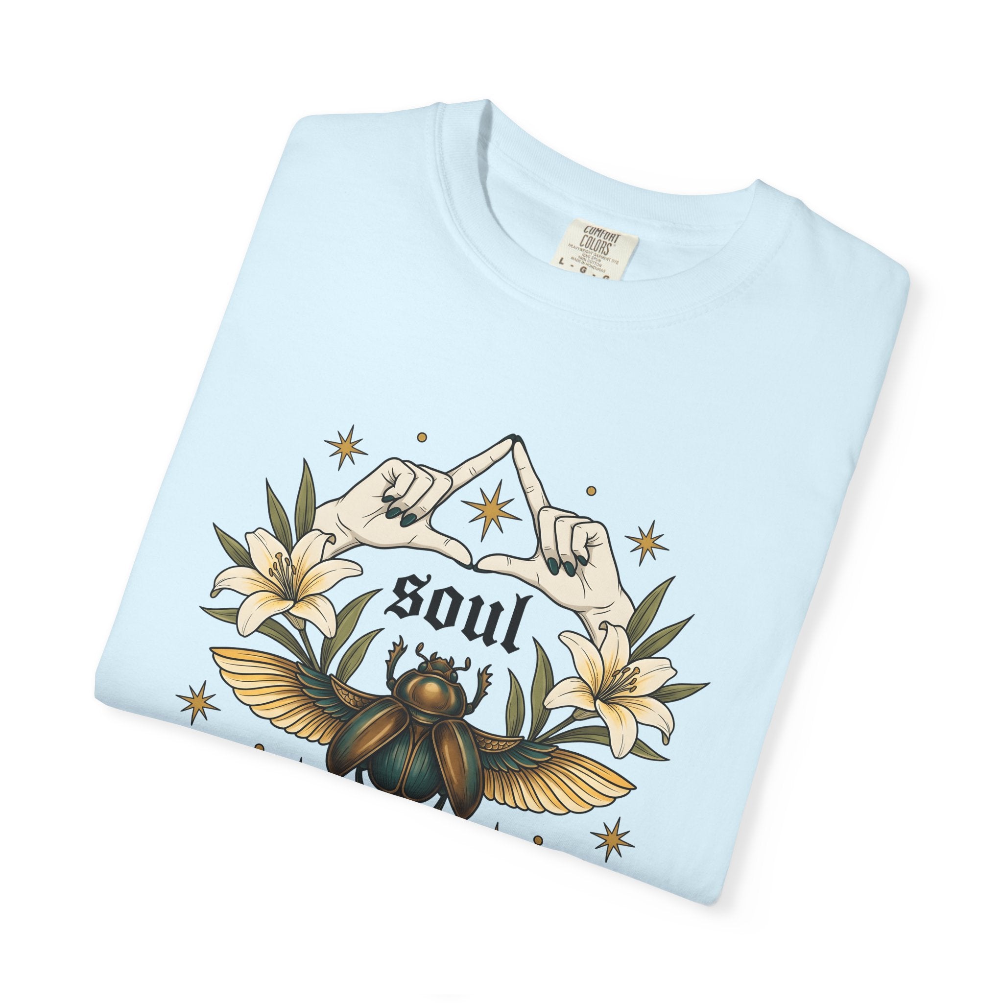 Scarab Bug Shirt Boho Chic Holistic Gift Women Ethnic Tee Beetle T-Shirt Bohemian Enthusiast Tribal Tshirt Spiritual Graphic Old School