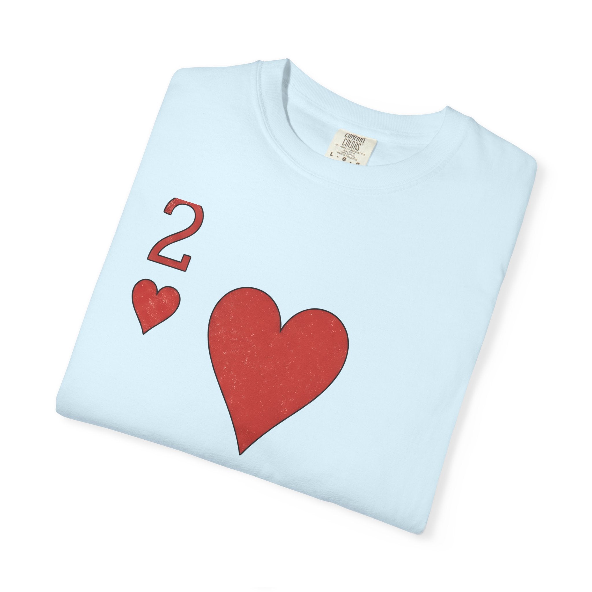 Heart Card Shirt Valentine's Day Love Gift Women Minimalist Tee Card T-Shirt Valentine Fan Simple Tshirt Romance Graphic Vintage Playing