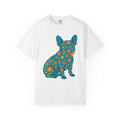 French Bulldog Shirt Dog Pet Gift Women Floral Tee Bulldog T-Shirt Dog Fan Puppy Graphic Dog Graphic Minimalist Flowers Tshirt