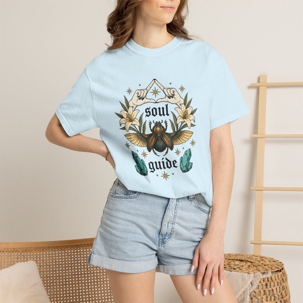 Scarab Bug Shirt Boho Chic Holistic Gift Women Ethnic Tee Beetle T-Shirt Bohemian Enthusiast Tribal Tshirt Spiritual Graphic Old School