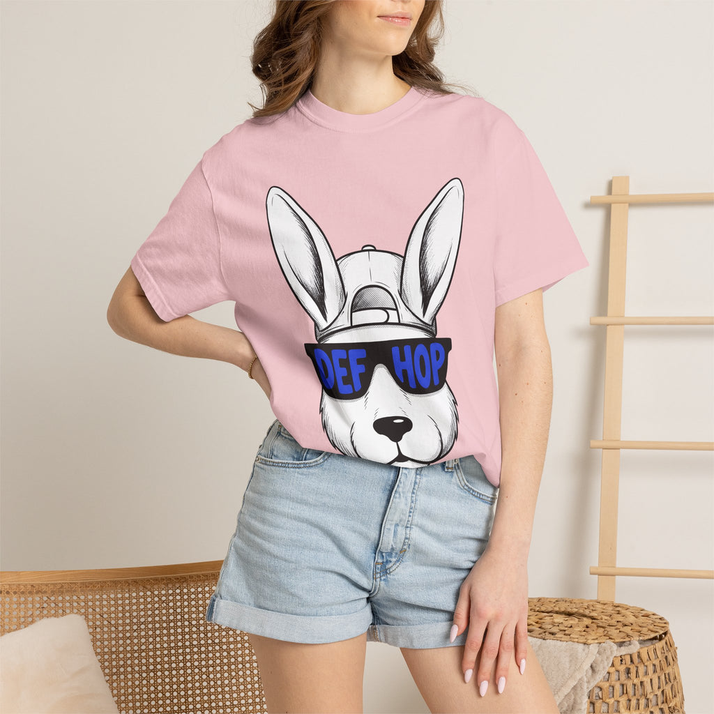 Rabbit Shades Shirt Easter Joke Gift Women Line Art Tee Bunny T-Shirt Easter Fan Hare Tshirt Pun Graphic Cartoon Ball Cap Tshirt
