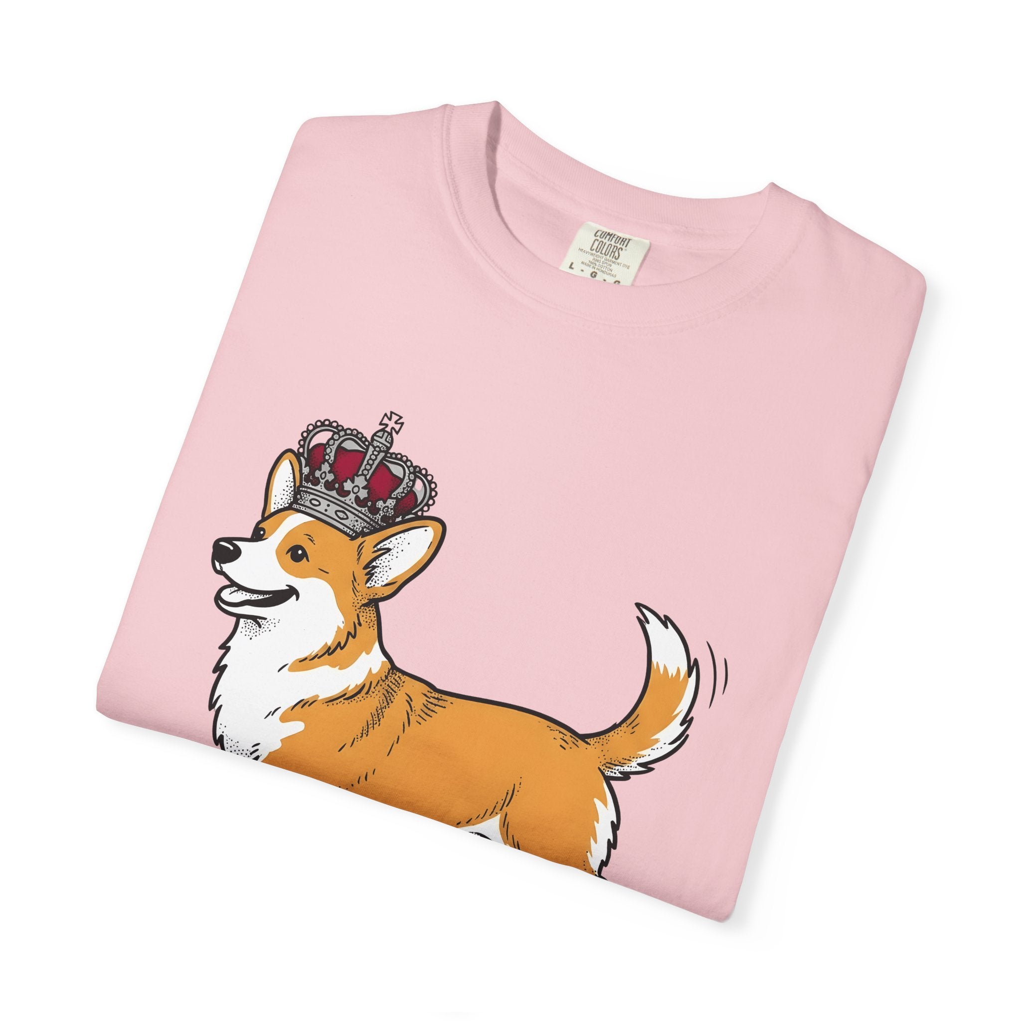 Corgi Canine Shirt Dog Beasts Gift Women Chibi Tee Dog T-Shirt Dog Fan Puppy Tshirt Creature Graphic Hand Drawn Coronet Tshirt