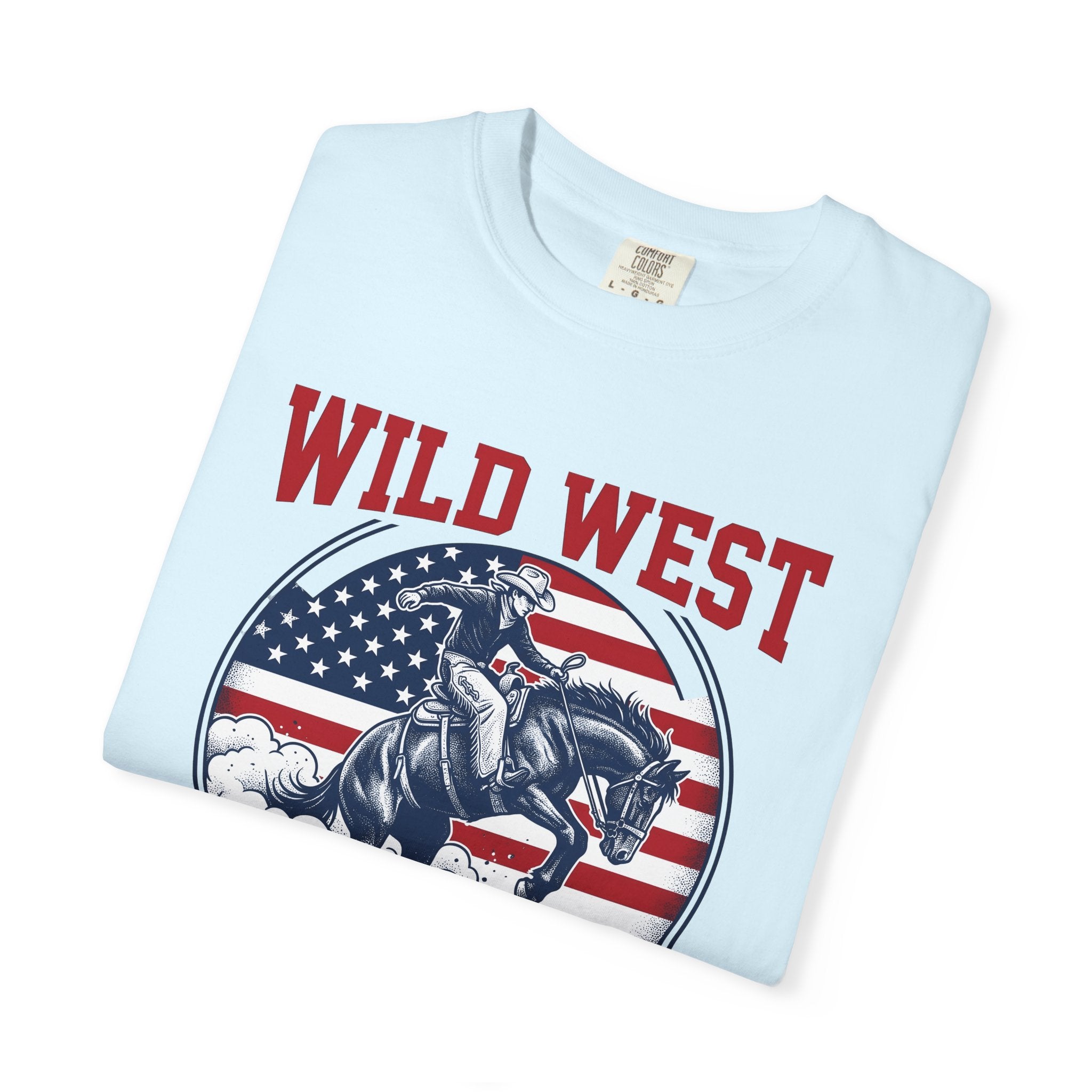 Western Horse Shirt America Rodeo Gift Women Rustic Tee Stallion T-Shirt Patriot Fan Mustang Tshirt Rodeo Graphic Old School Usa Flag Tshirt