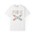 Crayon Bow Shirt Teachers School Gift Women Soft Colors Tee Crayon Ribbon T-Shirt Educator Enthusiast Pastel Tshirt Classroom Graphic Anime