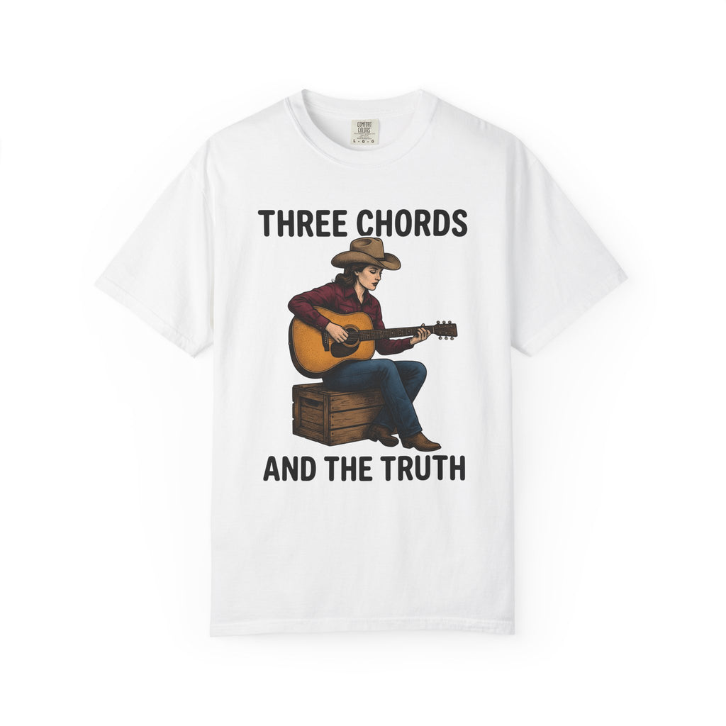 Cowgirl Guitar Shirt Cowgirl Music Gift Women Vintage Tee Guitar T-Shirt Cowboy Fan Retro Tshirt Music Illustration Hand Drawn Cowboy Hat