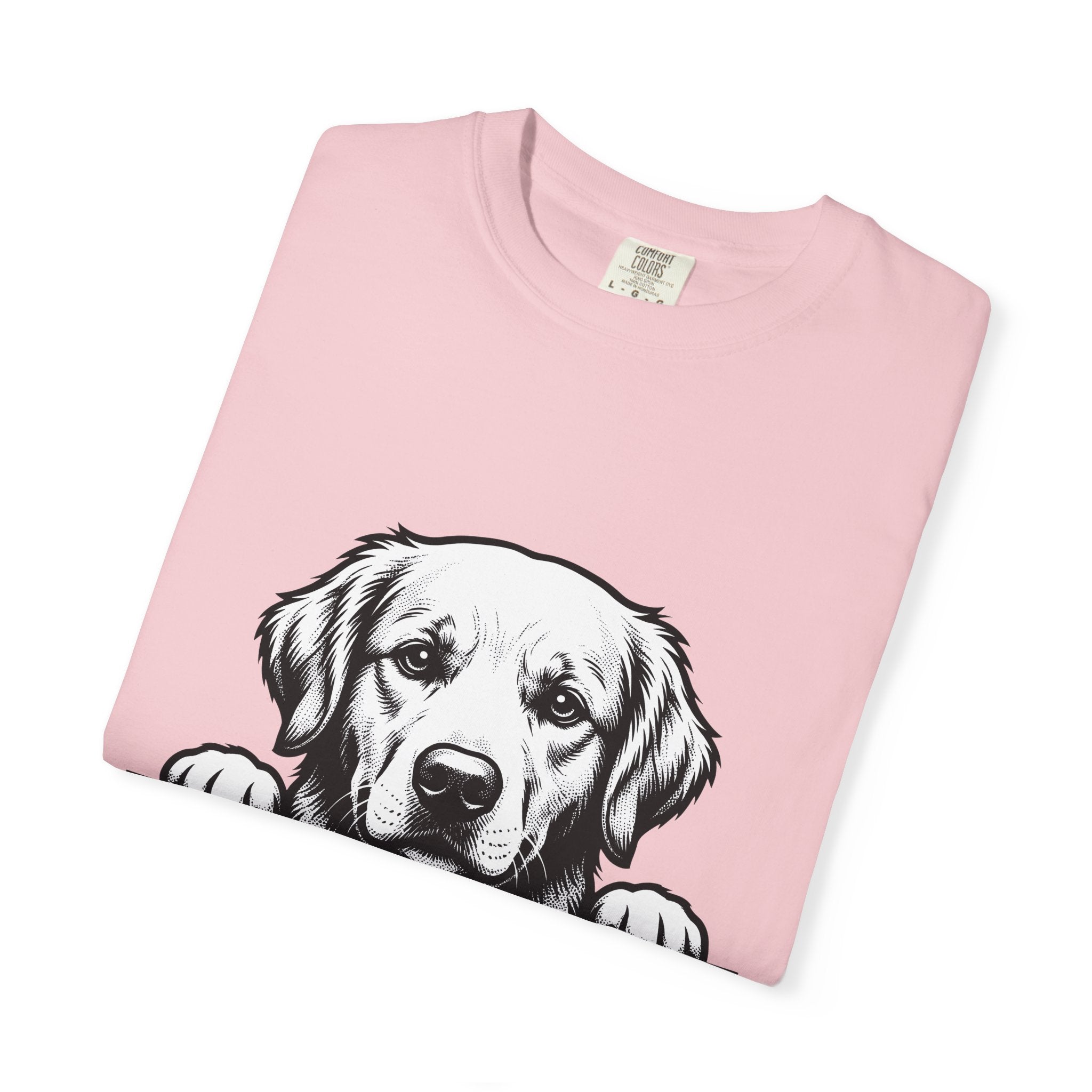 Golden Retriever Shirt Dog Pets Gift Women Line Art Tee Retriever T-Shirt Dog Fan Canine Graphic Doggy Design Tshirt Vintage Paws Tshirt